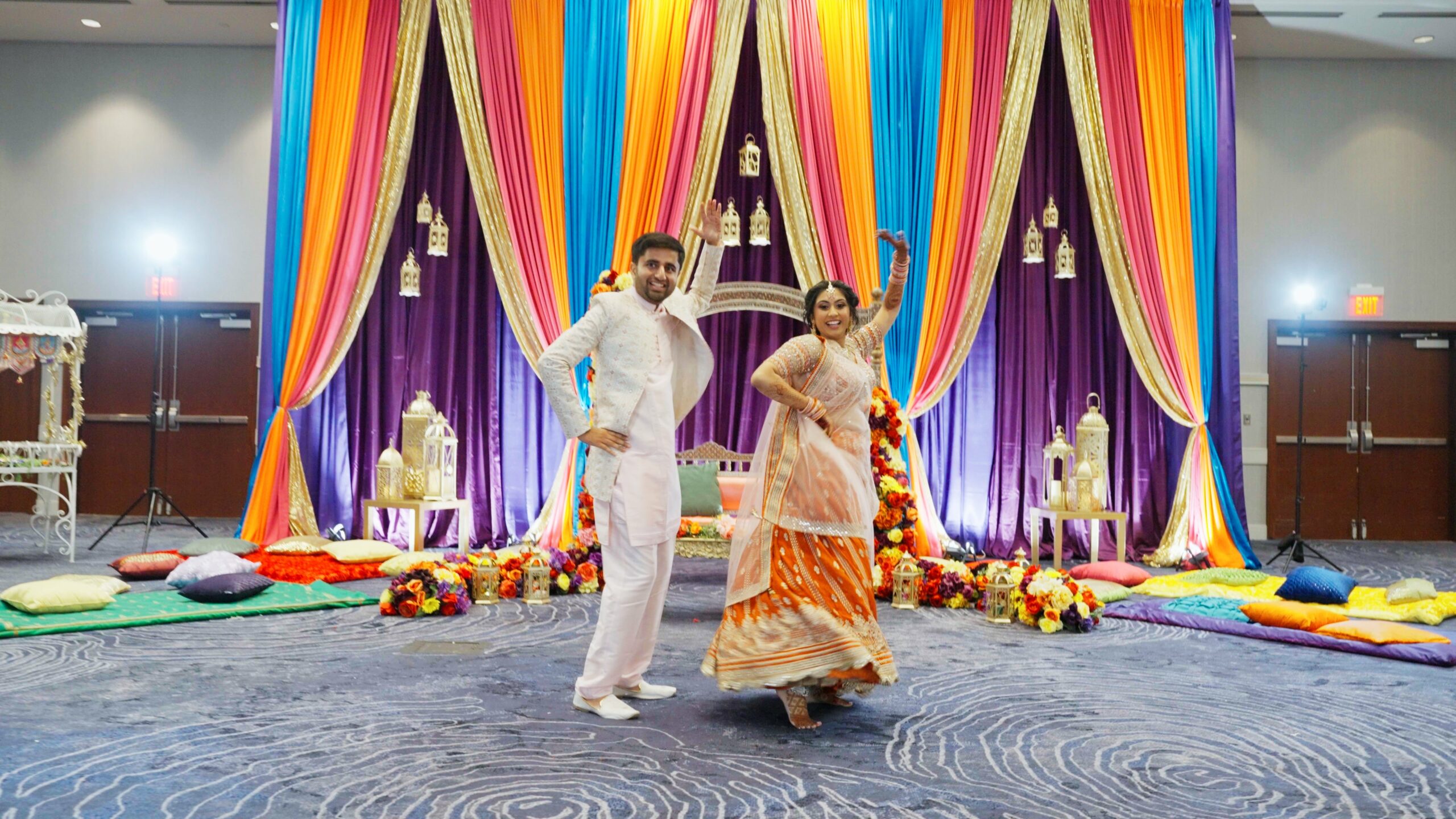 Hyatt Regency Dulles Herndon VA Hindu Wedding | Jahnvi & Rajan | Garba Entrance