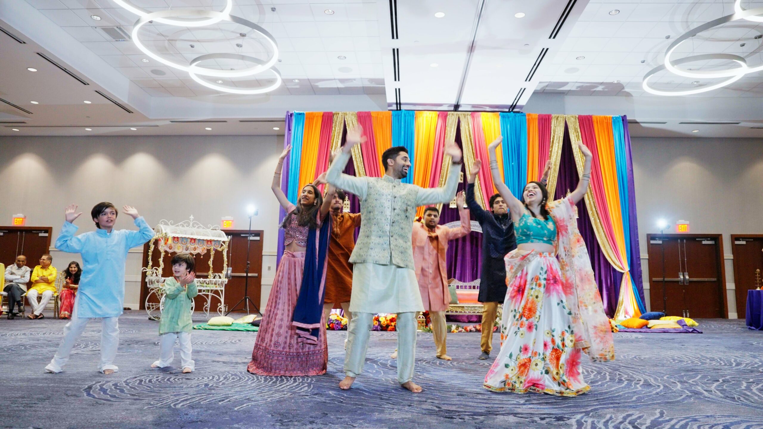 Hyatt Regency Dulles Herndon VA Hindu Wedding | Jahnvi & Rajan | Garba Jahnvi Cousin Dance