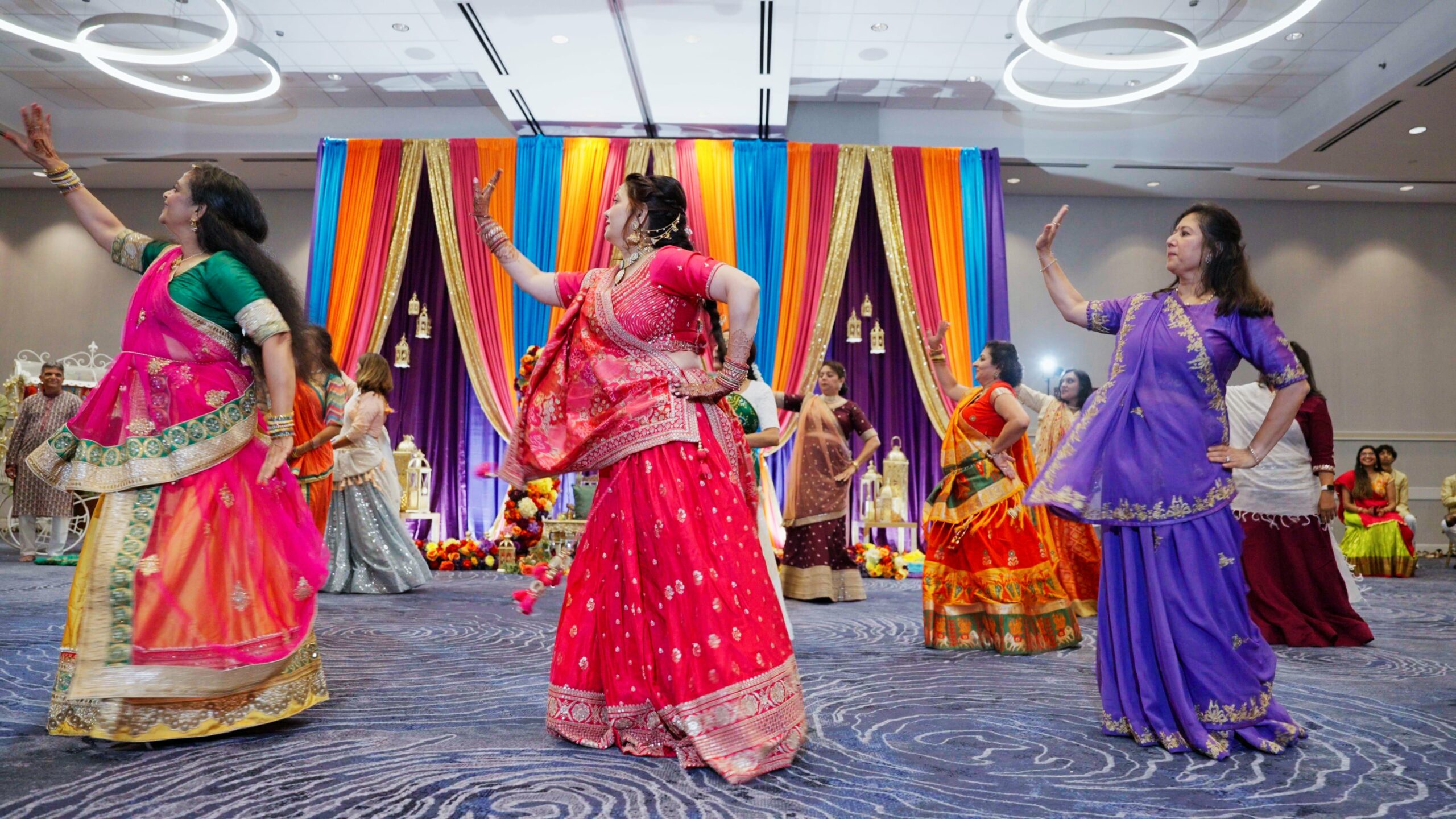 Hyatt Regency Dulles Herndon VA Hindu Wedding | Jahnvi & Rajan | Garba Jahnvi Family Friends Dance
