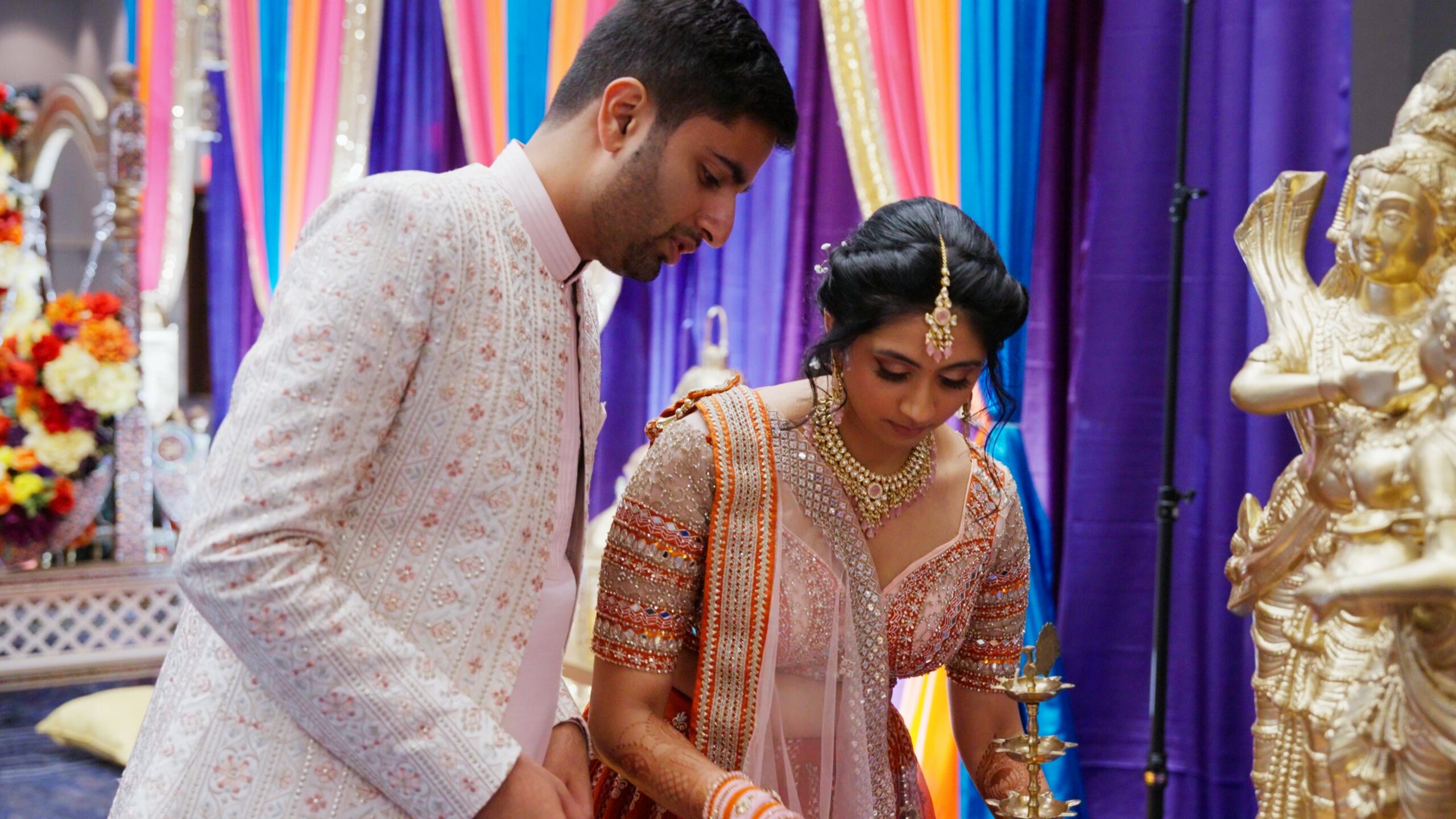 Hyatt Regency Dulles Herndon VA Hindu Wedding | Jahnvi & Rajan | Garba Prayer