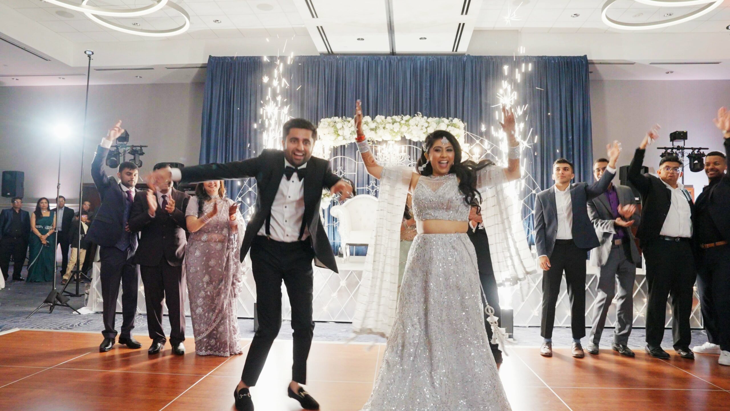 Hyatt Regency Dulles Herndon VA Hindu Wedding | Jahnvi & Rajan | Reception Entrance