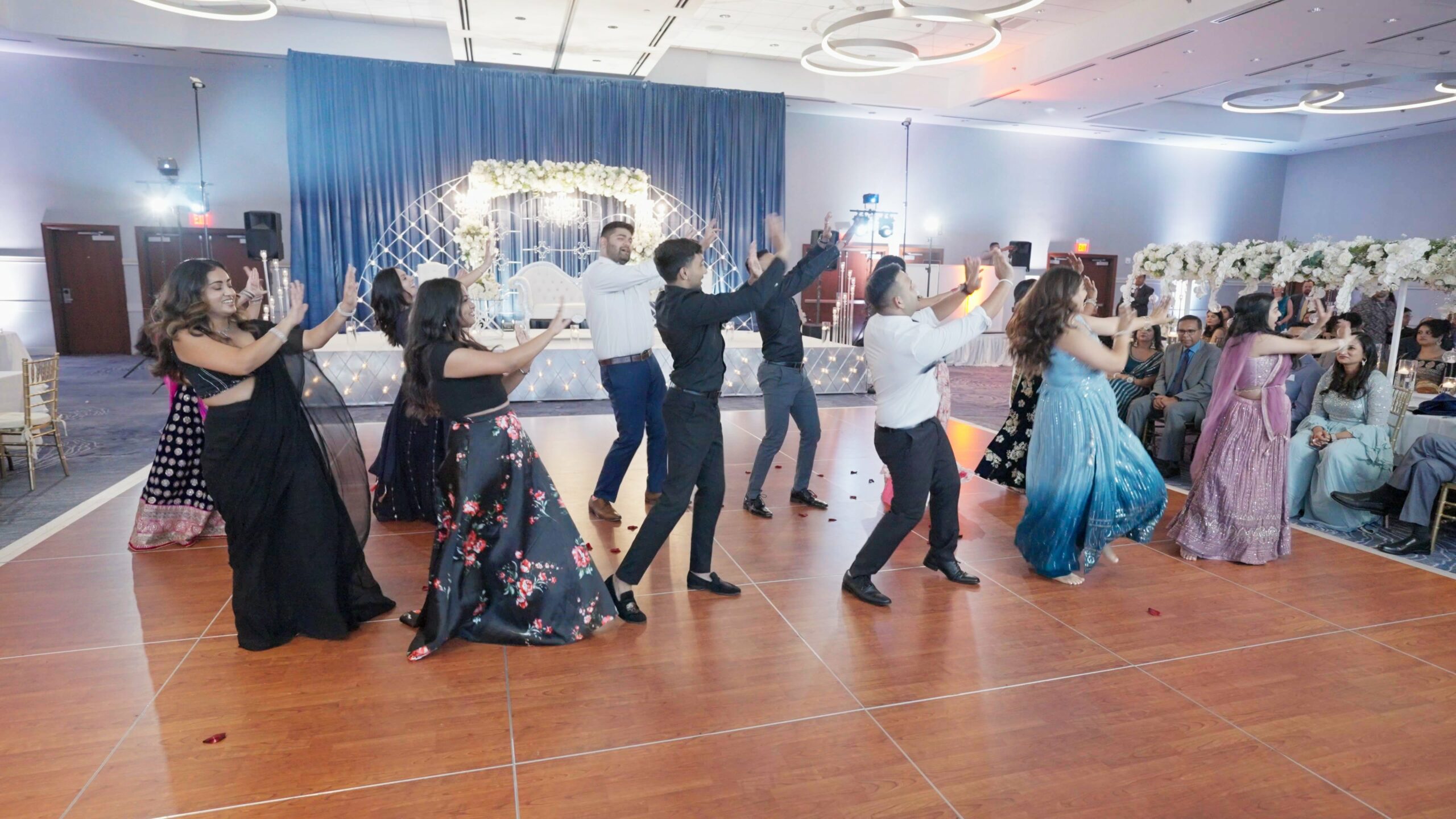 Hyatt Regency Dulles Herndon VA Hindu Wedding | Jahnvi & Rajan | Reception Jahnvi College Friends Dance