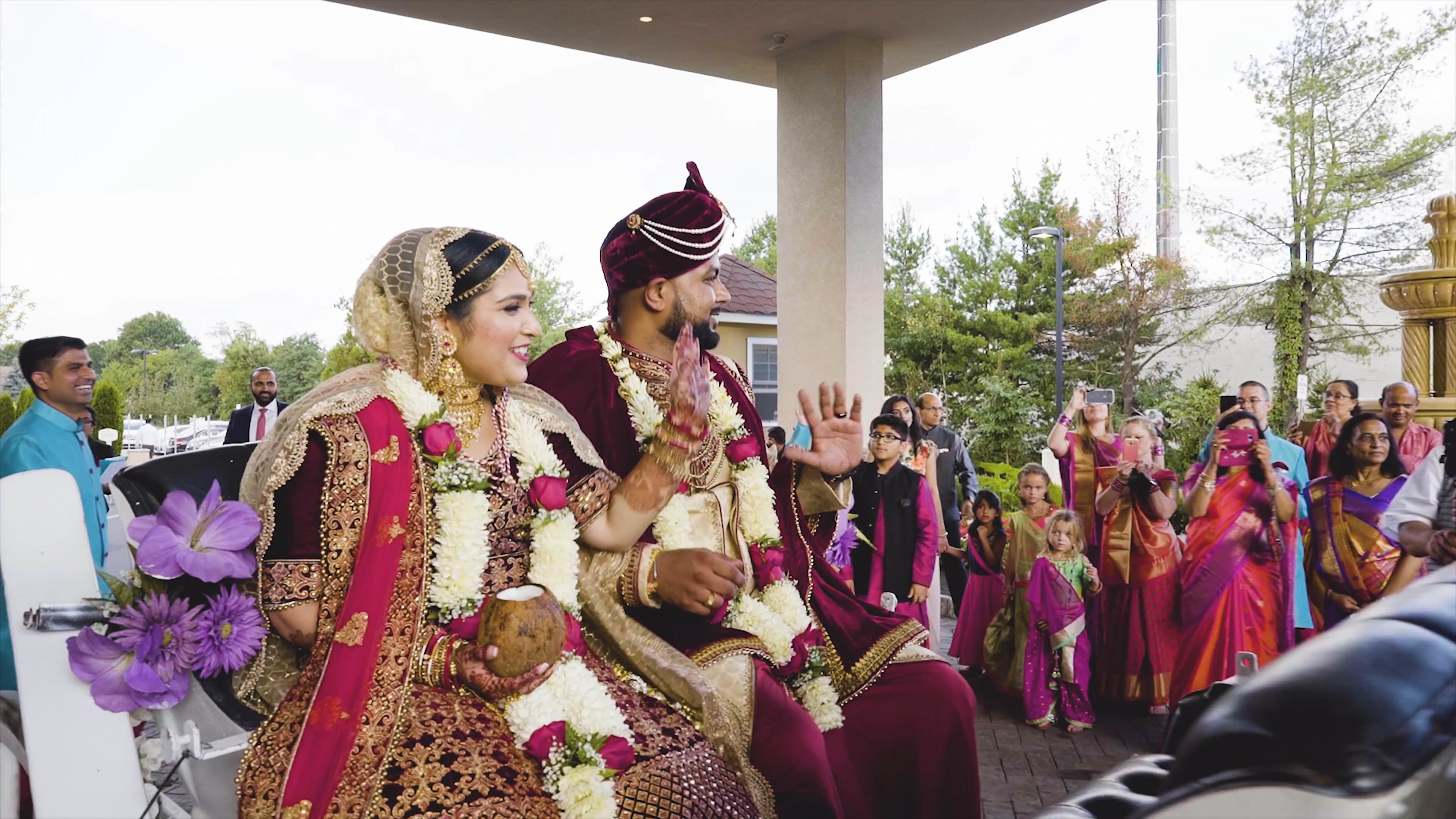 Marigold Somerset NJ Hindu Wedding | Zalak & Parag | Vidaai