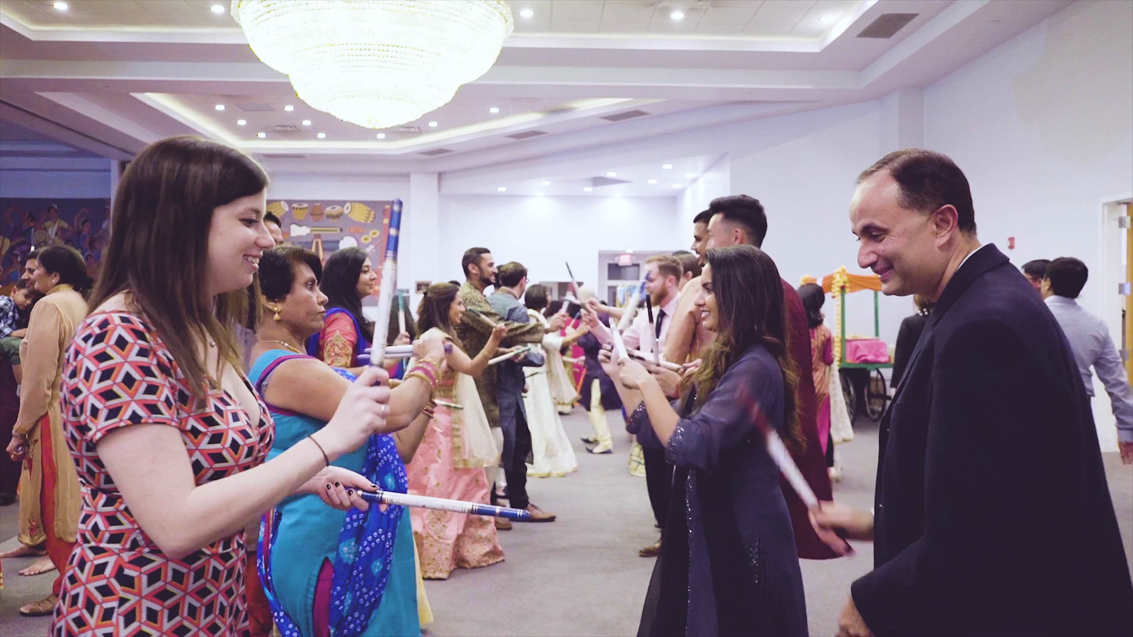Shri Swaminarayan Temple Cinnaminson NJ Hindu Wedding | Khushboo & Ruben | Garba