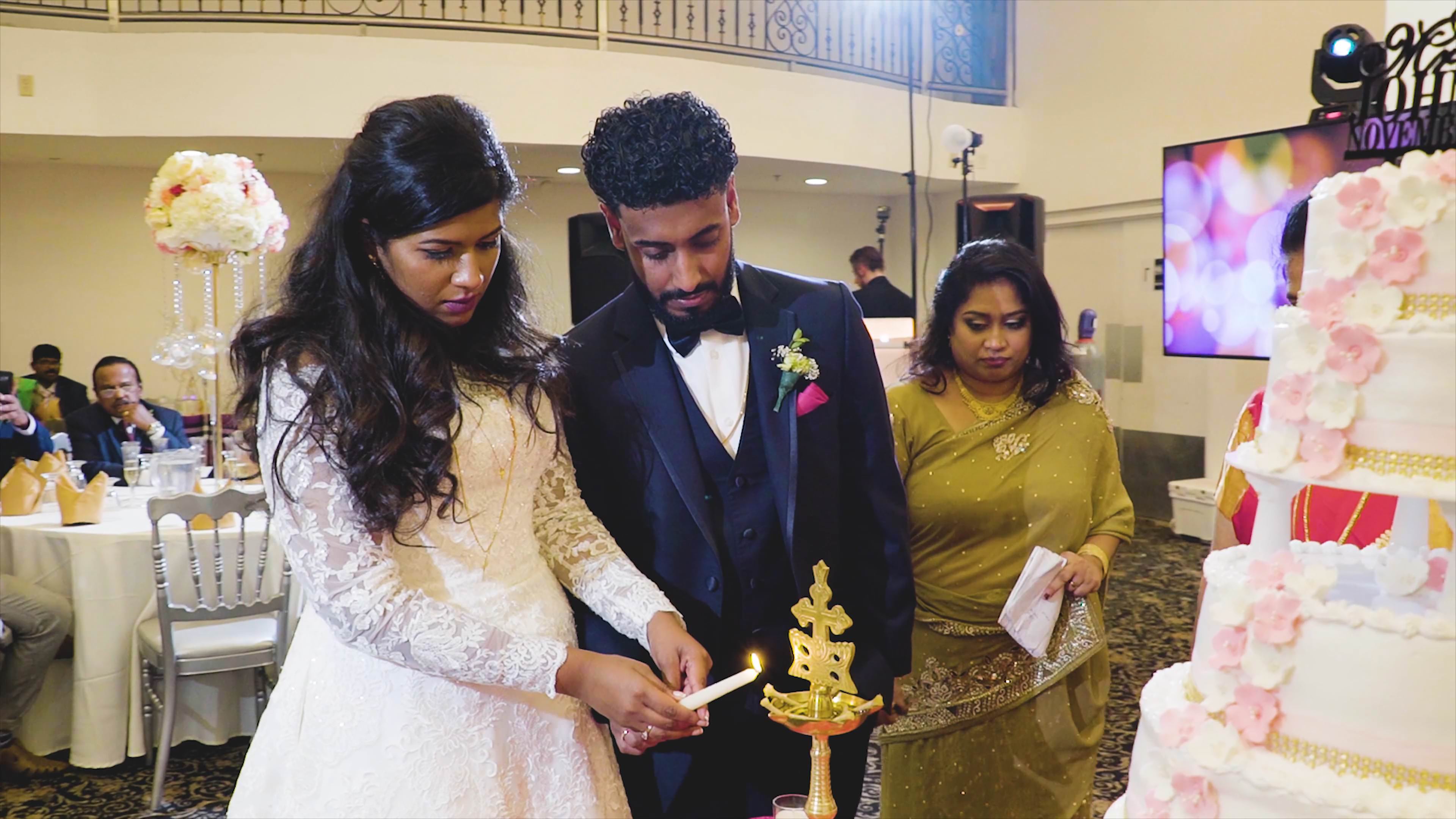 Royal Alberts Palace Fords NJ Greek Orthodox Wedding | Sibyl & Jithin | Lighting Of The Candles