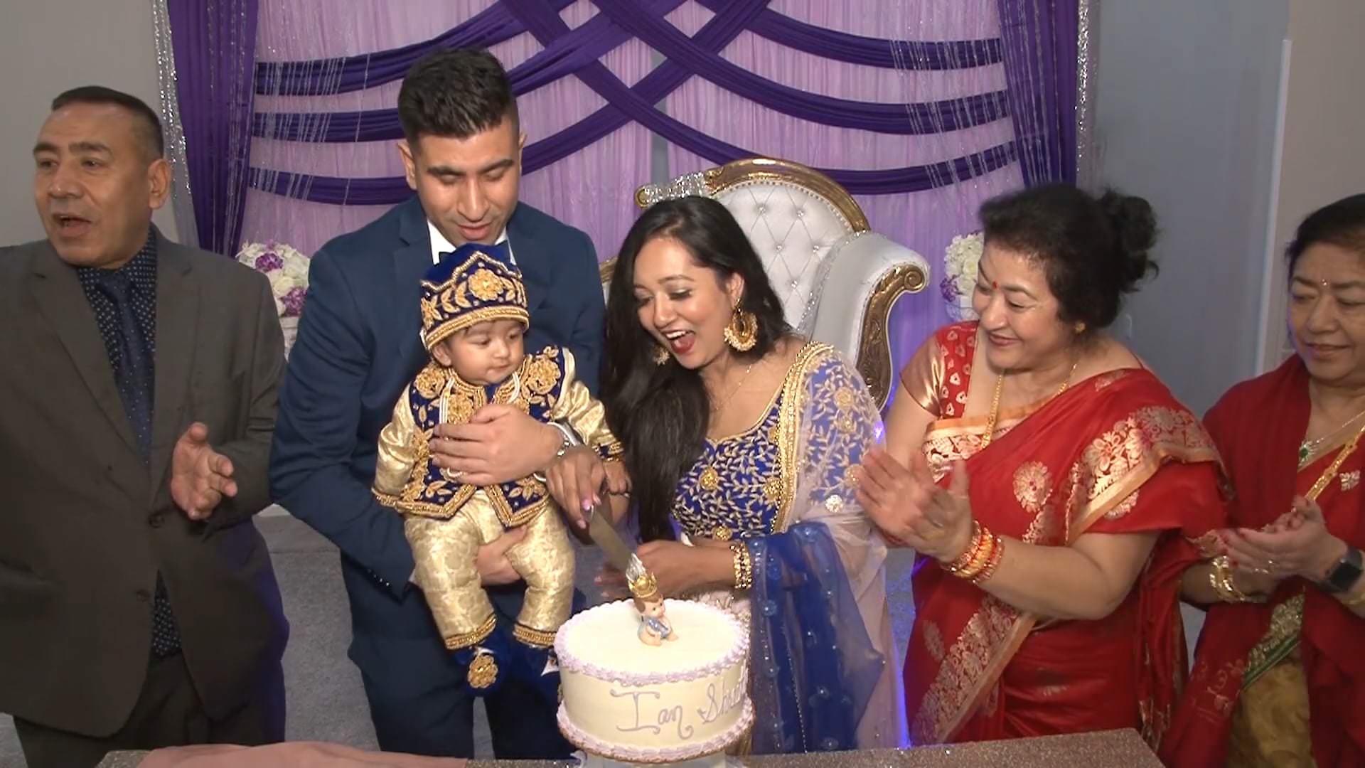 Jalsa Indian Cuisine & Jalsa Events Norristown PA Rice Feeding Ceremony | Ian Rice Feeding Ceremony | Cake Cutting