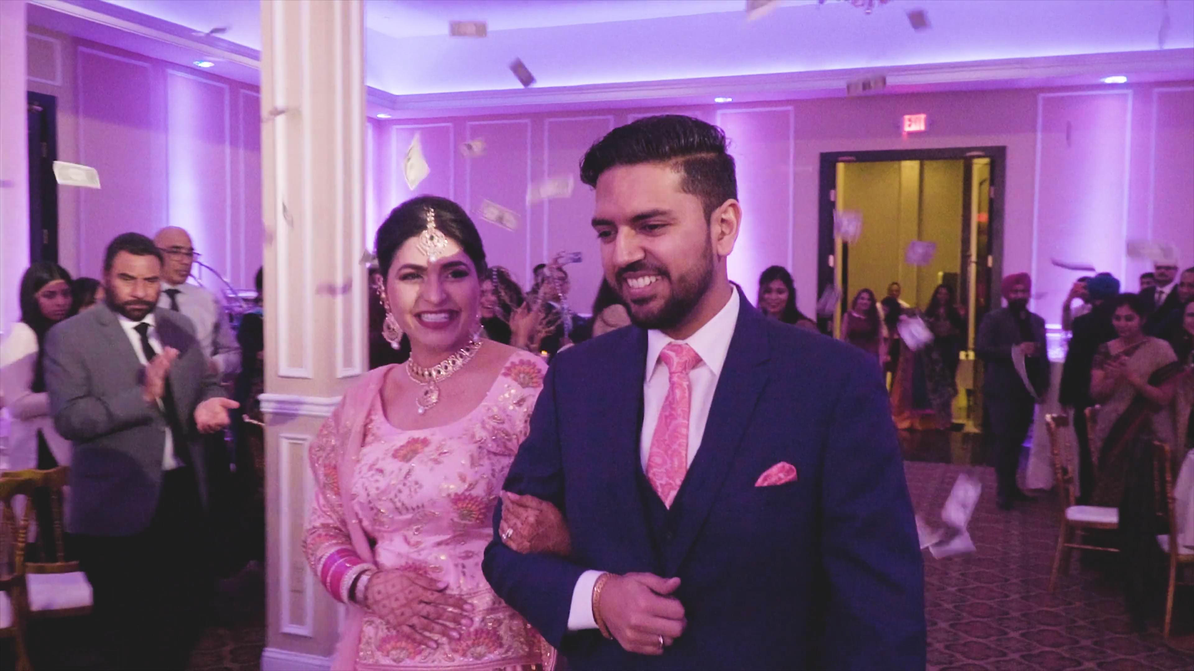 Deewan Banquet Piscataway NJ Reception | Gurleen & Ravneet | Grand Entrance