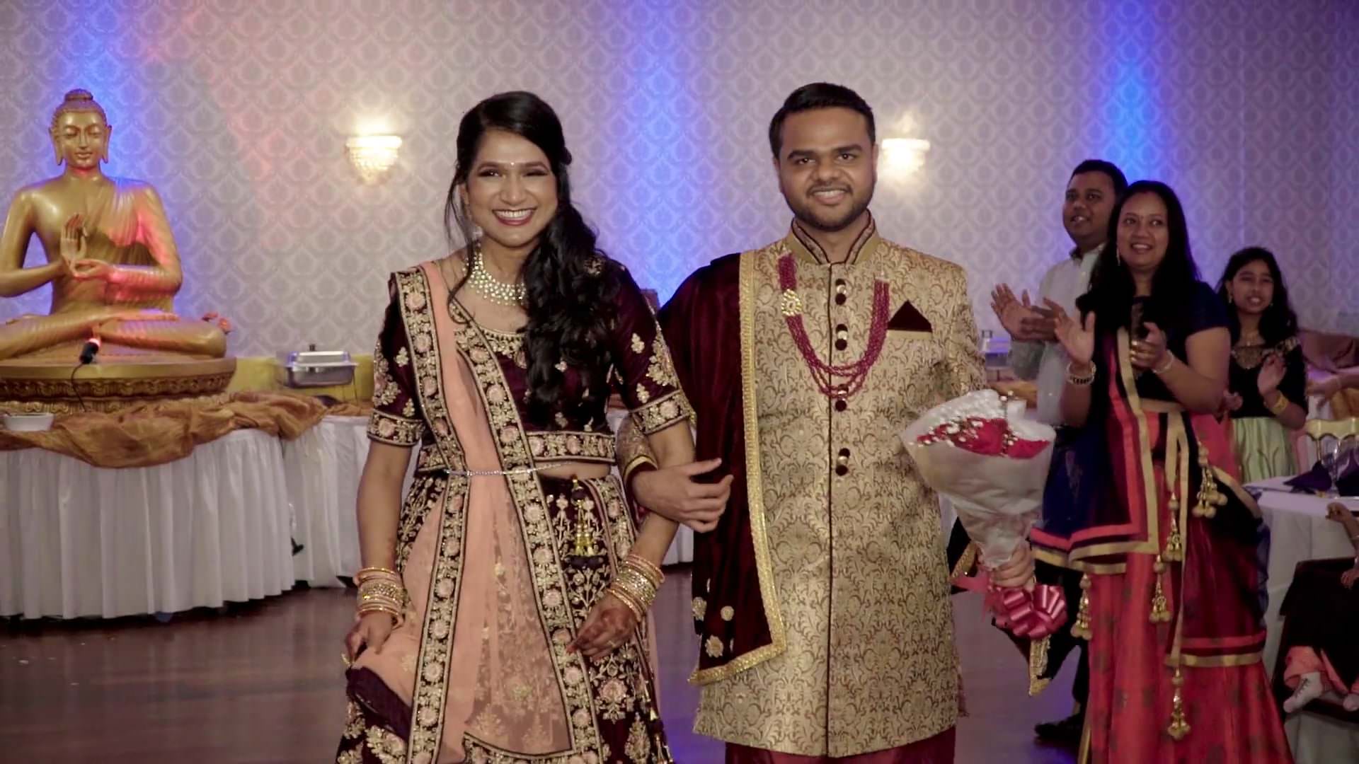 Nanking Restaurant South Plainfield NJ Engagement | Niki & Hardik | Grand Entrance