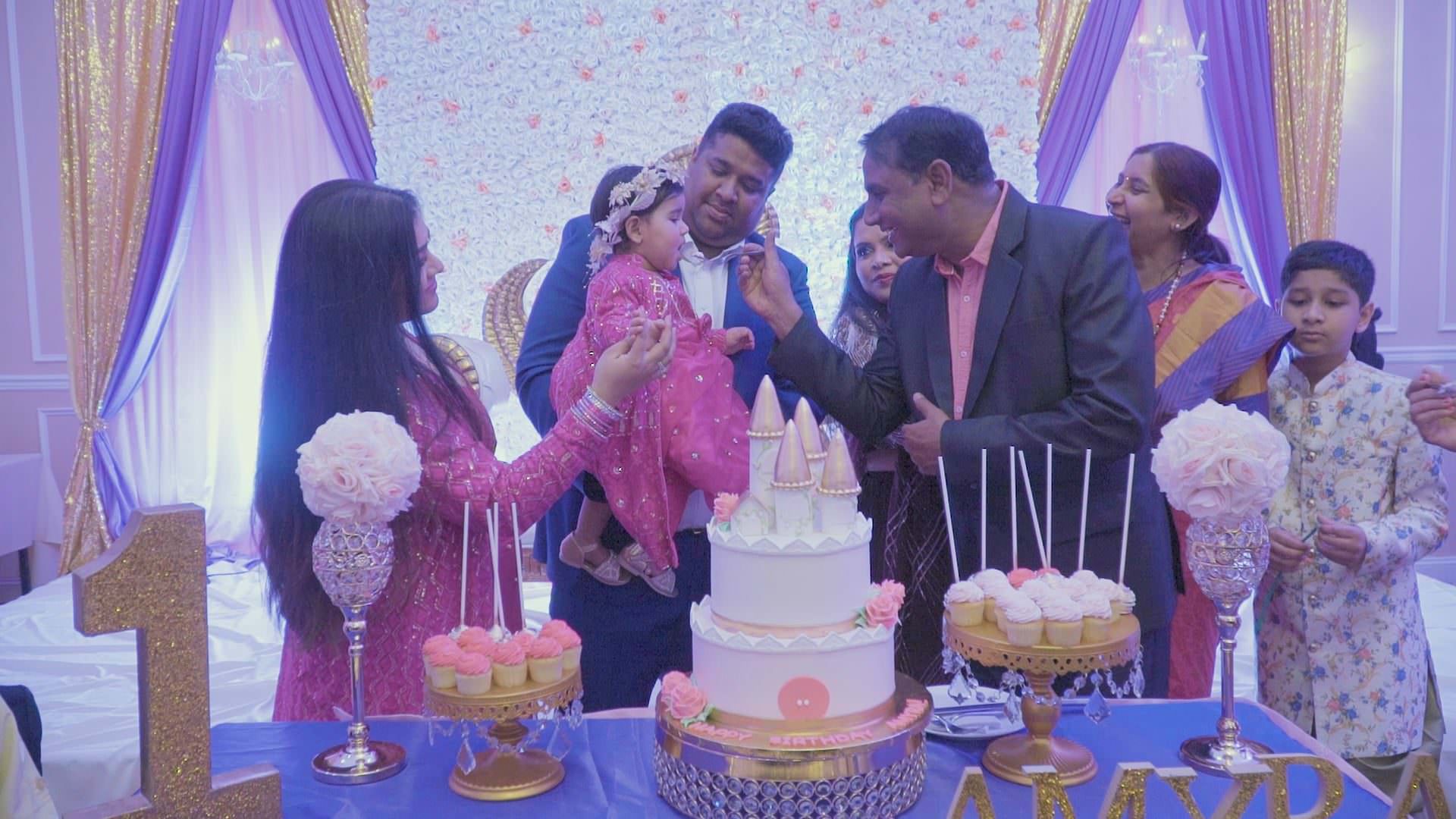 Deewan Banquet Piscataway NJ Birthday | Amyra Birthday | Cake Cutting