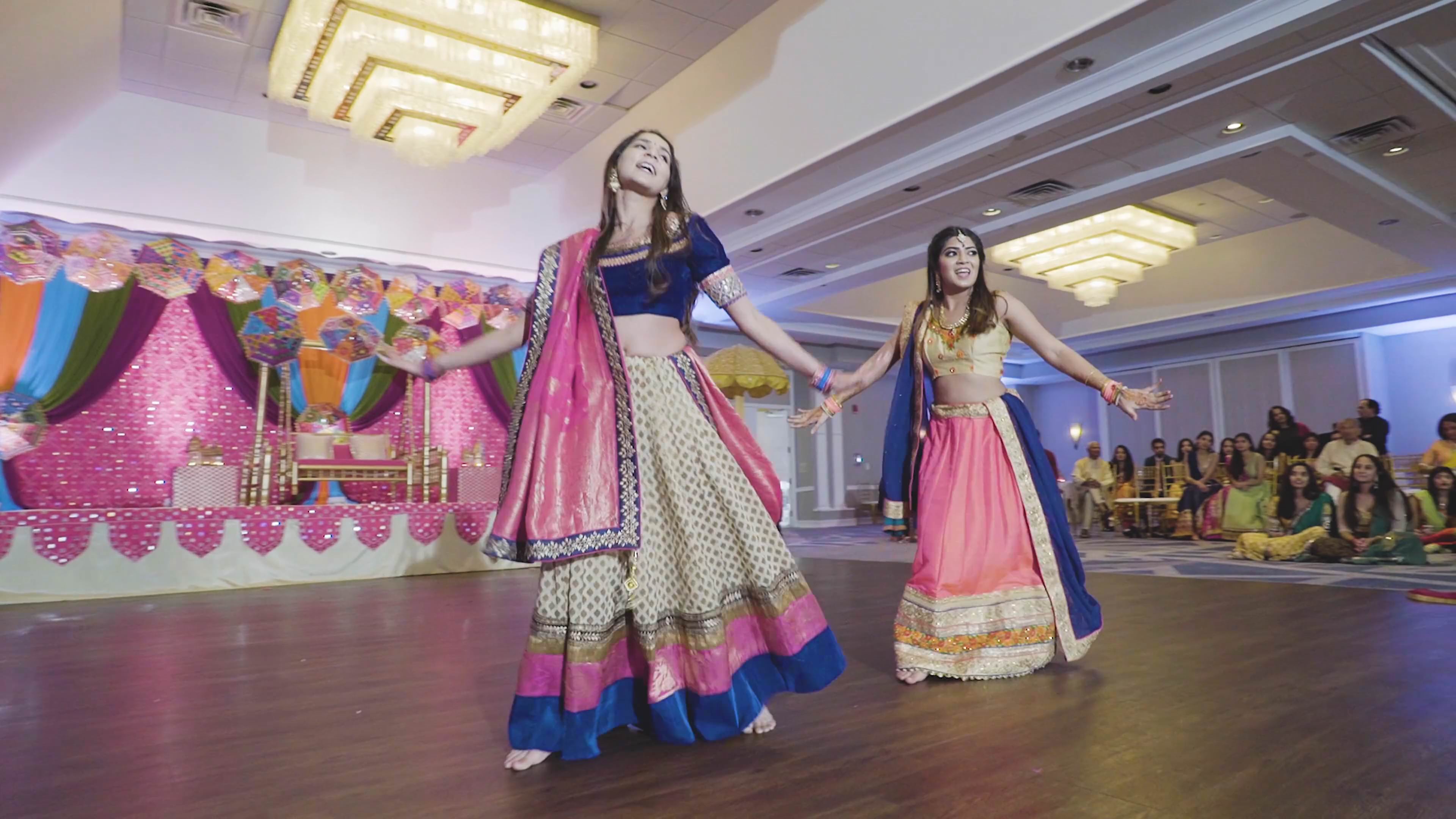 Sheraton Mahwah Mahwah NJ Indian Wedding | Avni & Bhartesh | Aishwariya and Riya Sangeet Dance