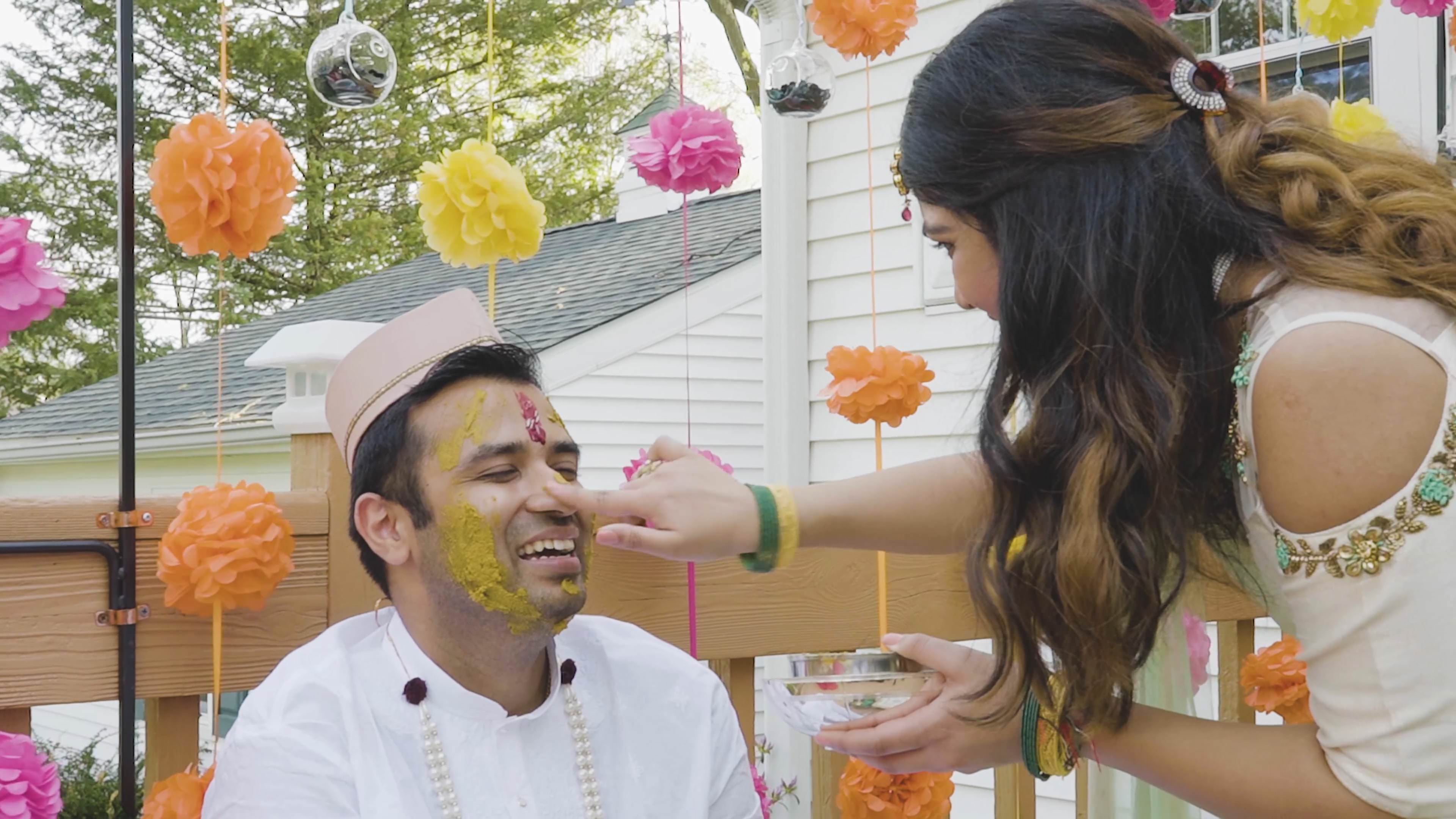 Groom Residence Indian Wedding | Avni & Bhartesh | Groom Pithi
