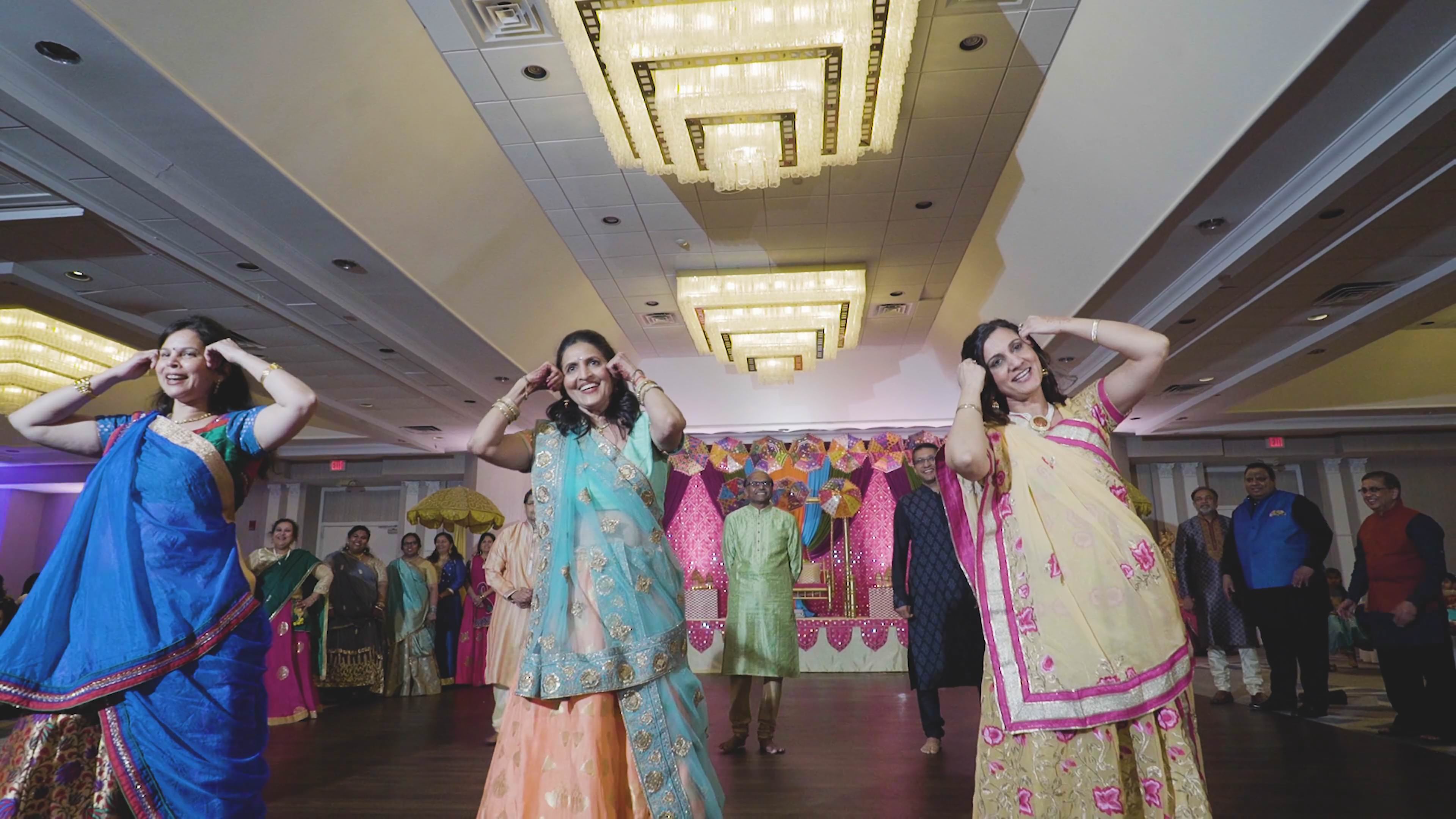 Sheraton Mahwah Mahwah NJ Indian Wedding | Avni & Bhartesh | Saginaw Auntys and Uncles Sangeet Dance