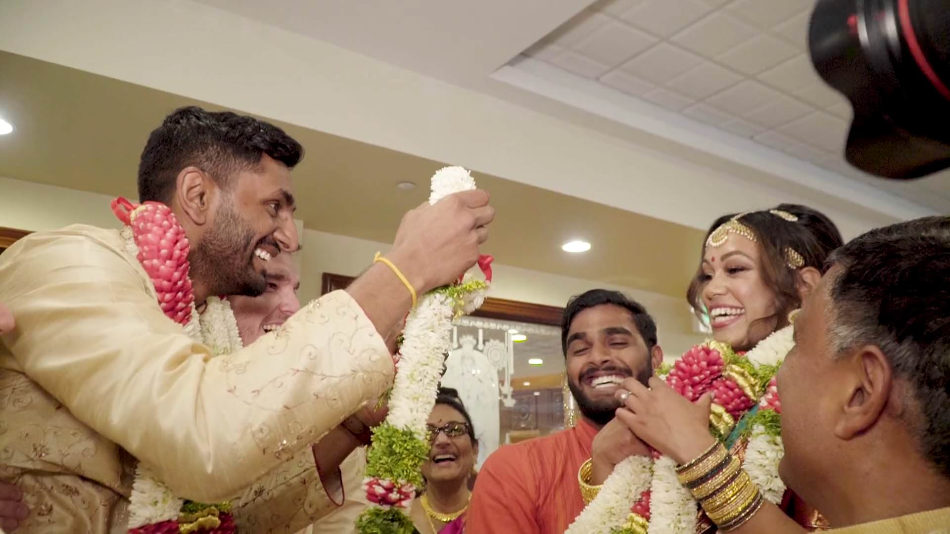 Sri Guruvaayoorappan Temple Morganville NJ South Indian Wedding | Natasha & Shekar | Garland Exchange