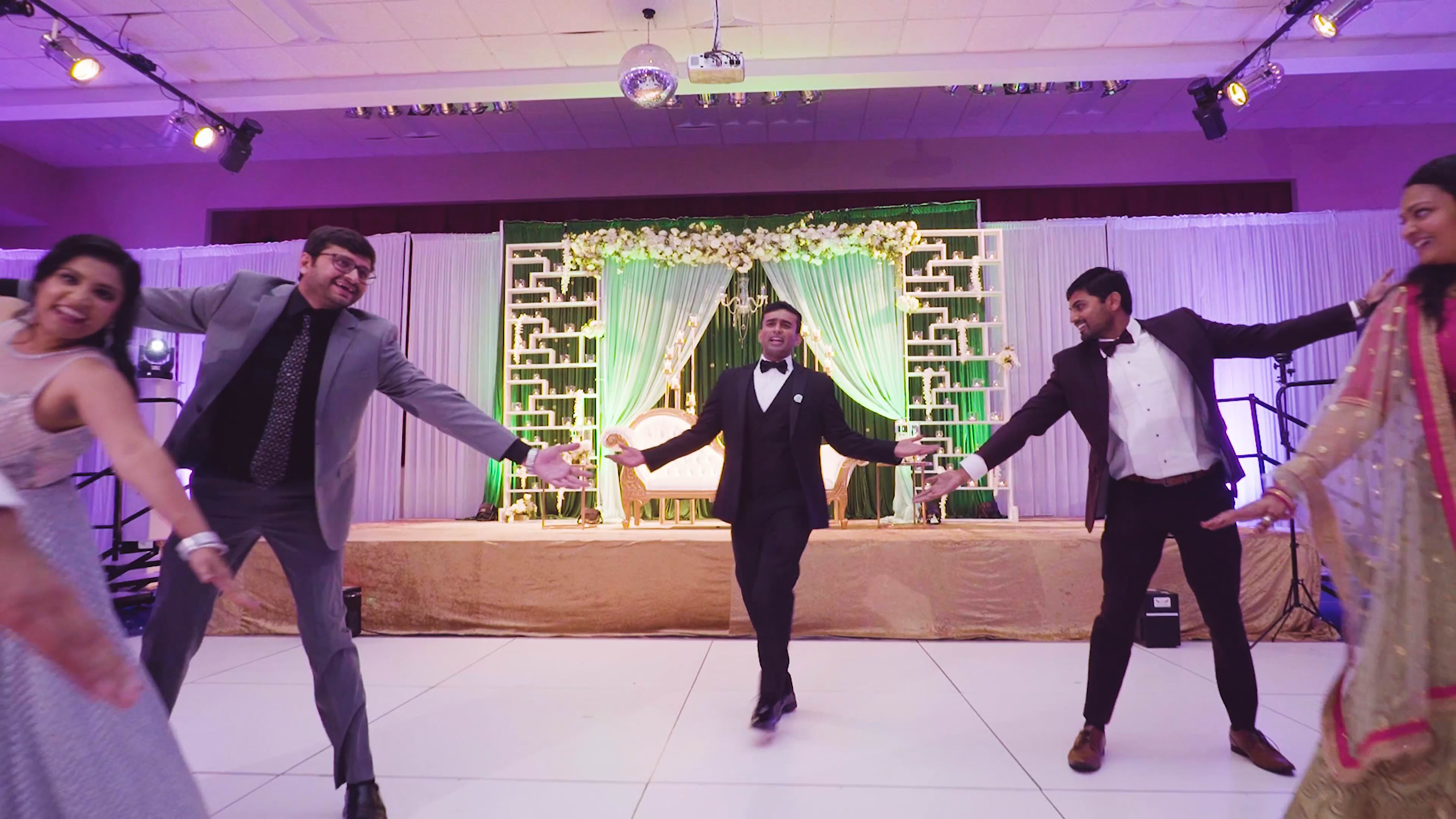Cultural Center of India Chester VA Hindu Wedding | Switu & Neil | Bride Family Dance