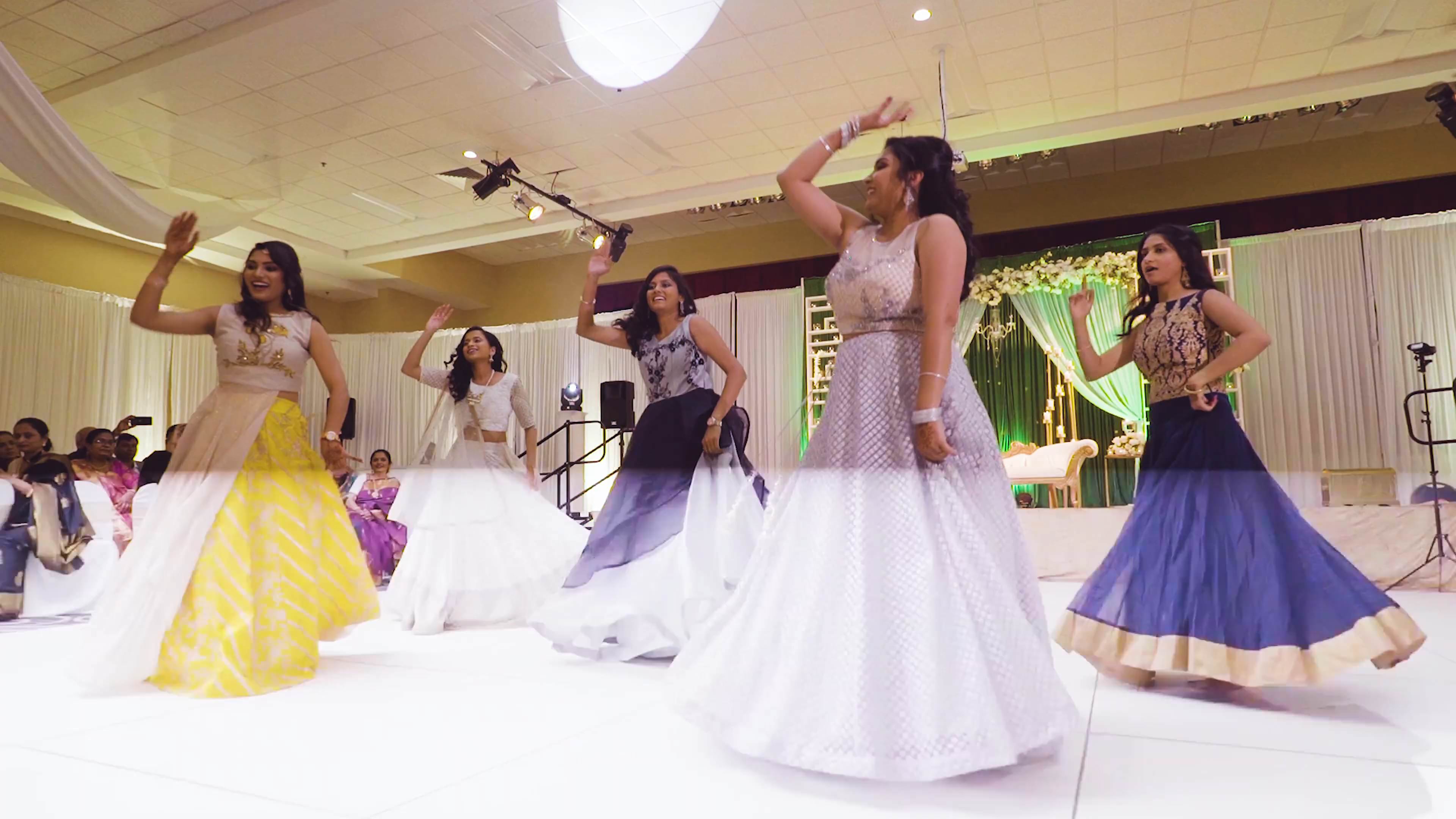 Cultural Center of India Chester VA Hindu Wedding | Switu & Neil | Bride Cousins Dance