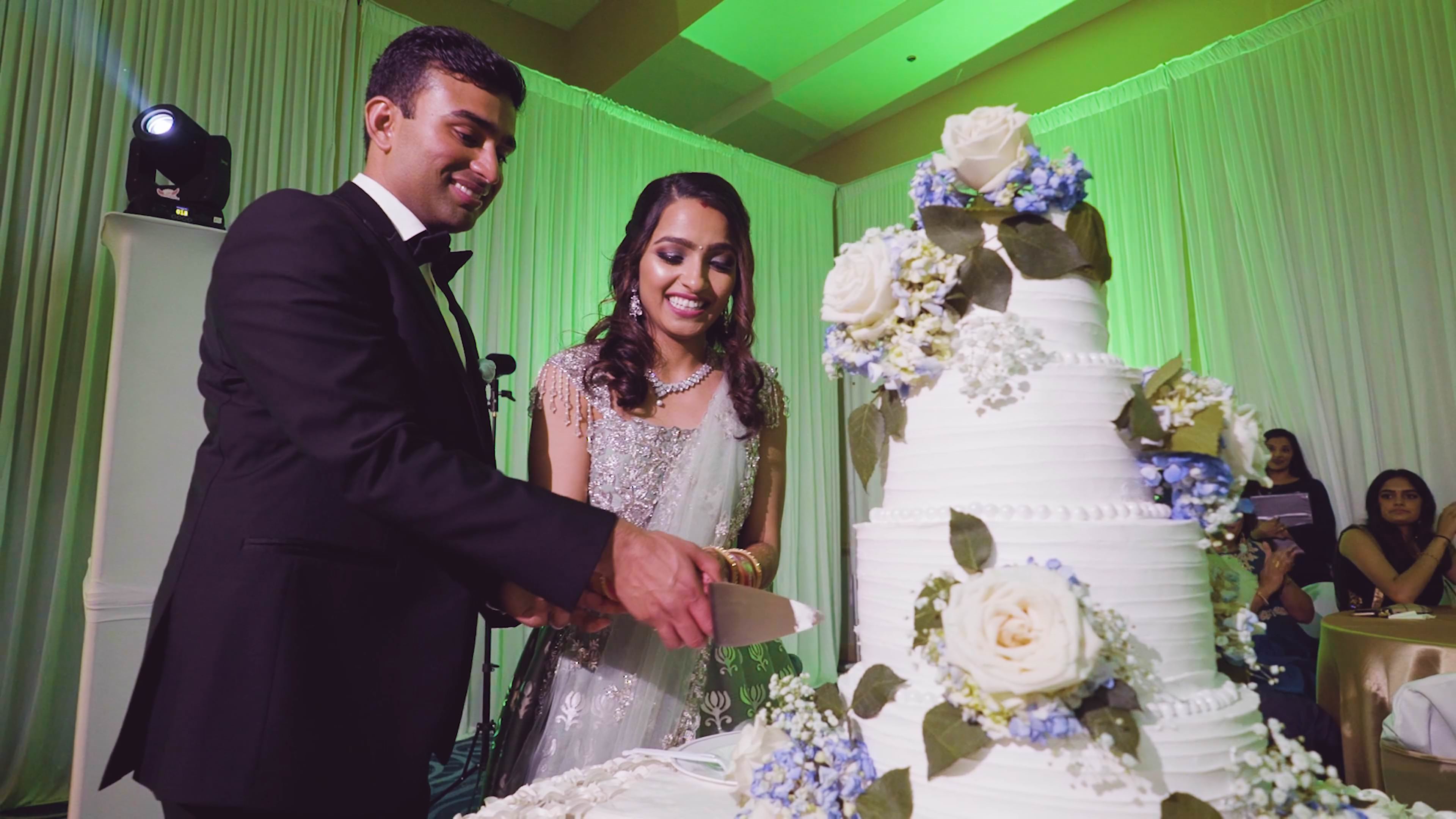 Cultural Center of India Chester VA Hindu Wedding | Switu & Neil | Cake Cutting