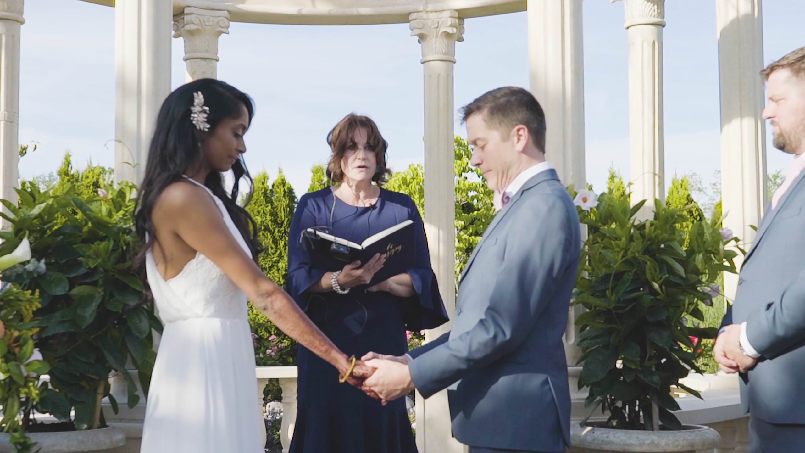 Marigold Somerset NJ Fusion Wedding | Anita & Patrick | Western Ceremony