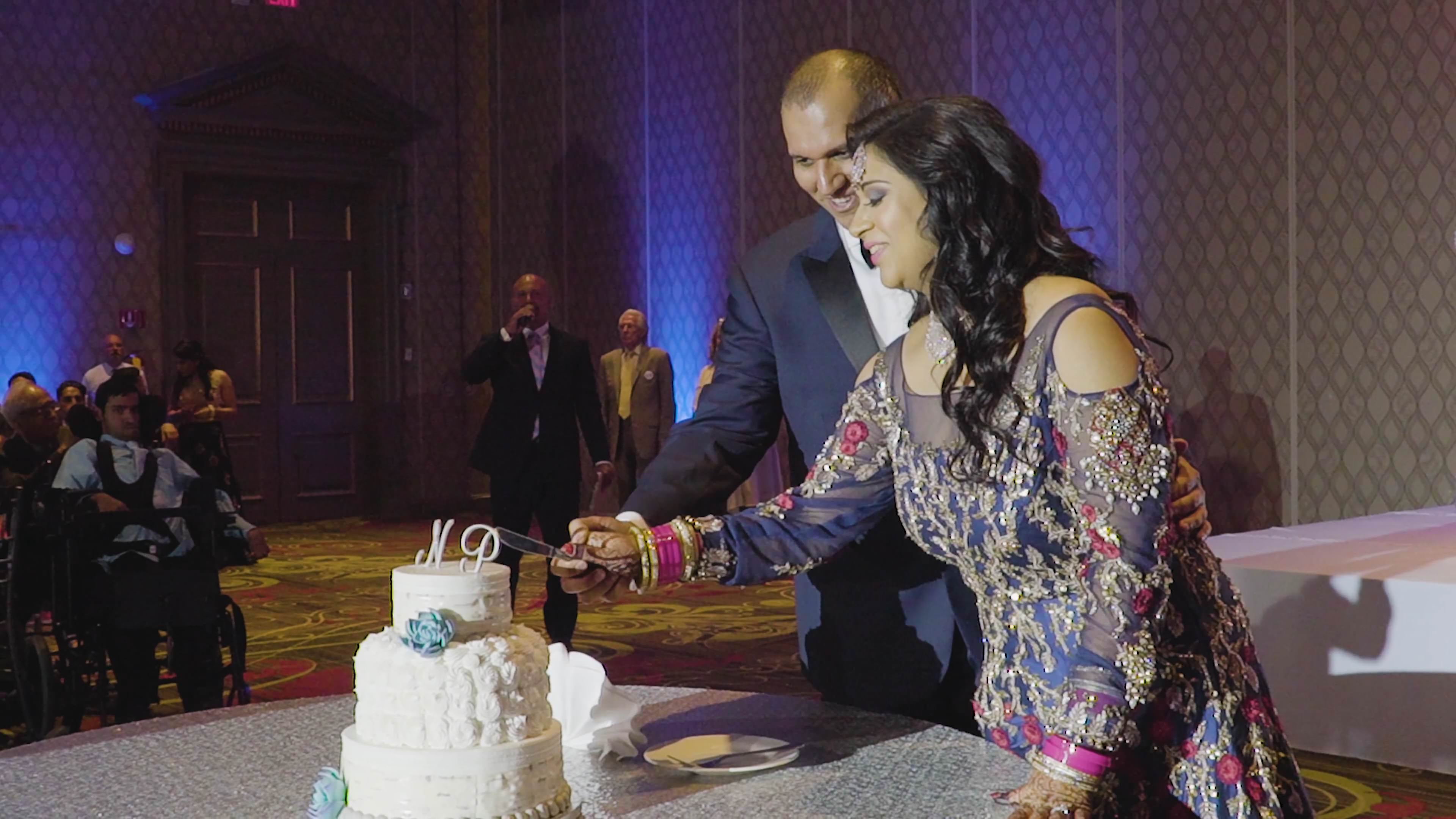 Hilton Westchester Rye Brook NY Sindhi Wedding | Neetu & Paresh | Cake Cutting