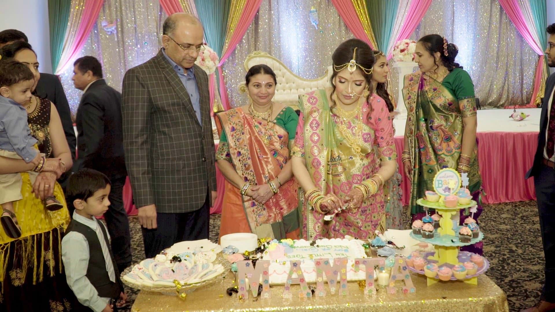 Royal Alberts Palace Fords NJ Baby Shower | Mamta Baby Shower | Cake Cutting
