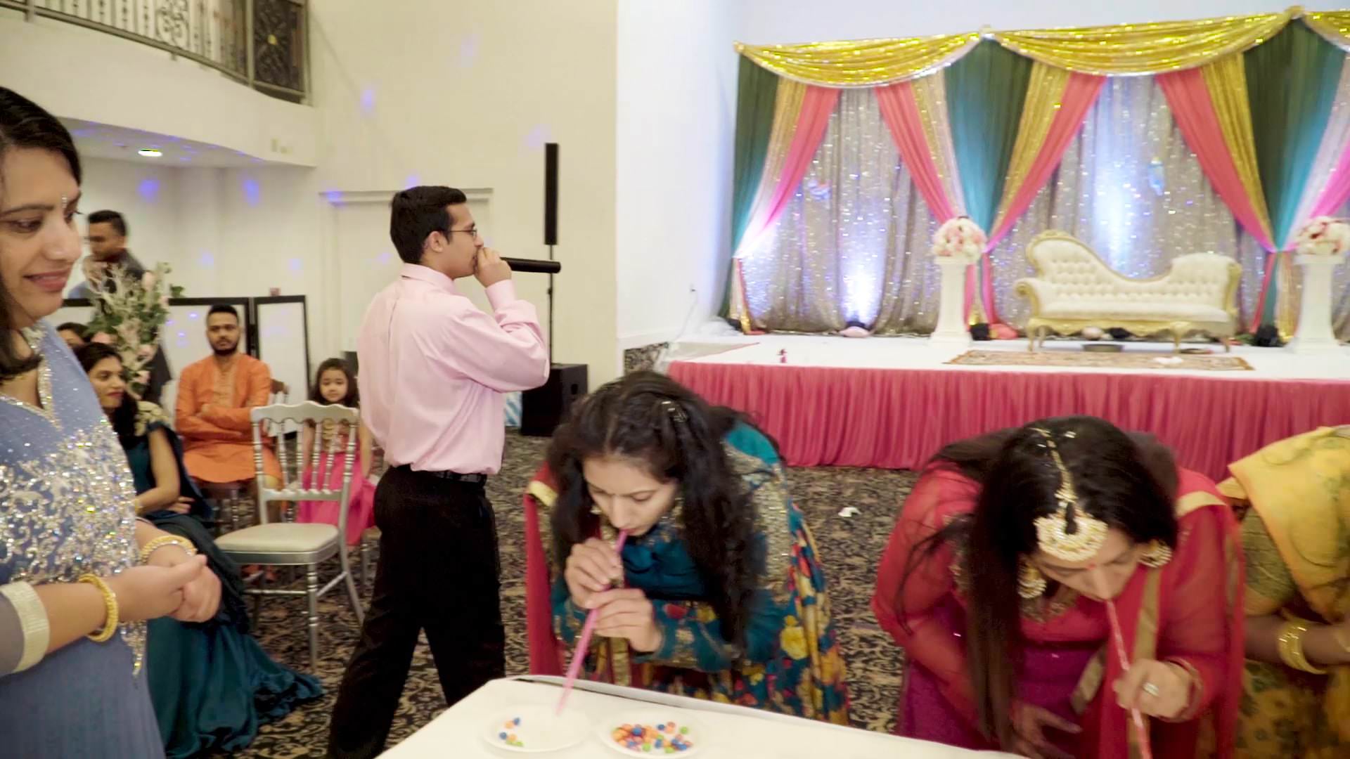 Royal Alberts Palace Fords NJ Baby Shower | Mamta Baby Shower | Straw Beads Games