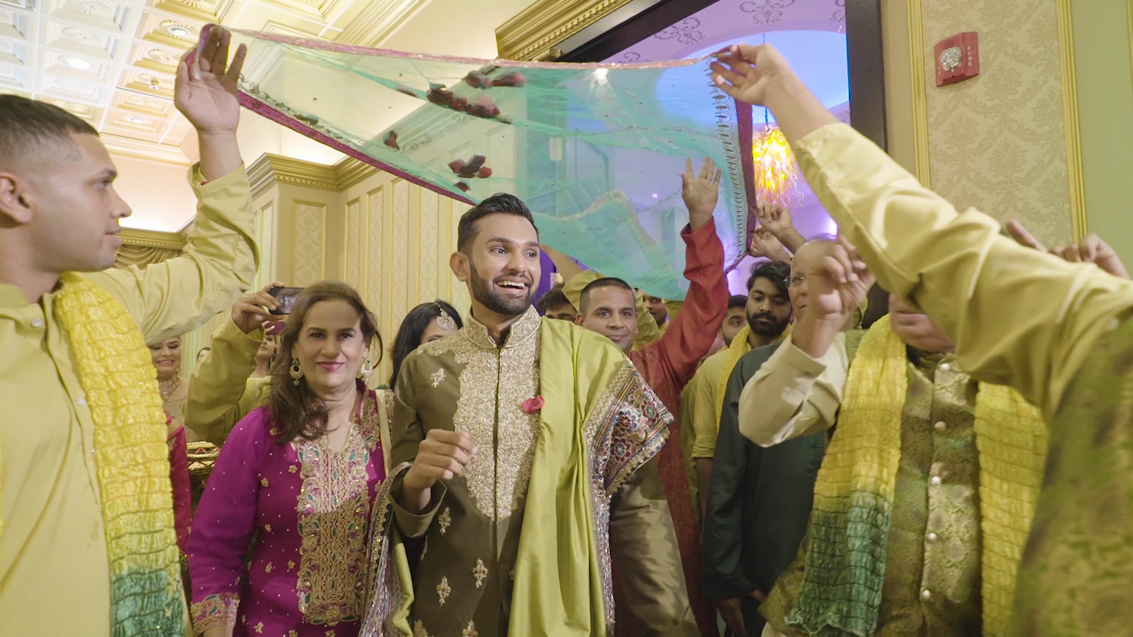 Deewan Banquet Piscataway NJ Muslim Wedding | Kanwal & Hammad | Groom Mehndi Night Entrance