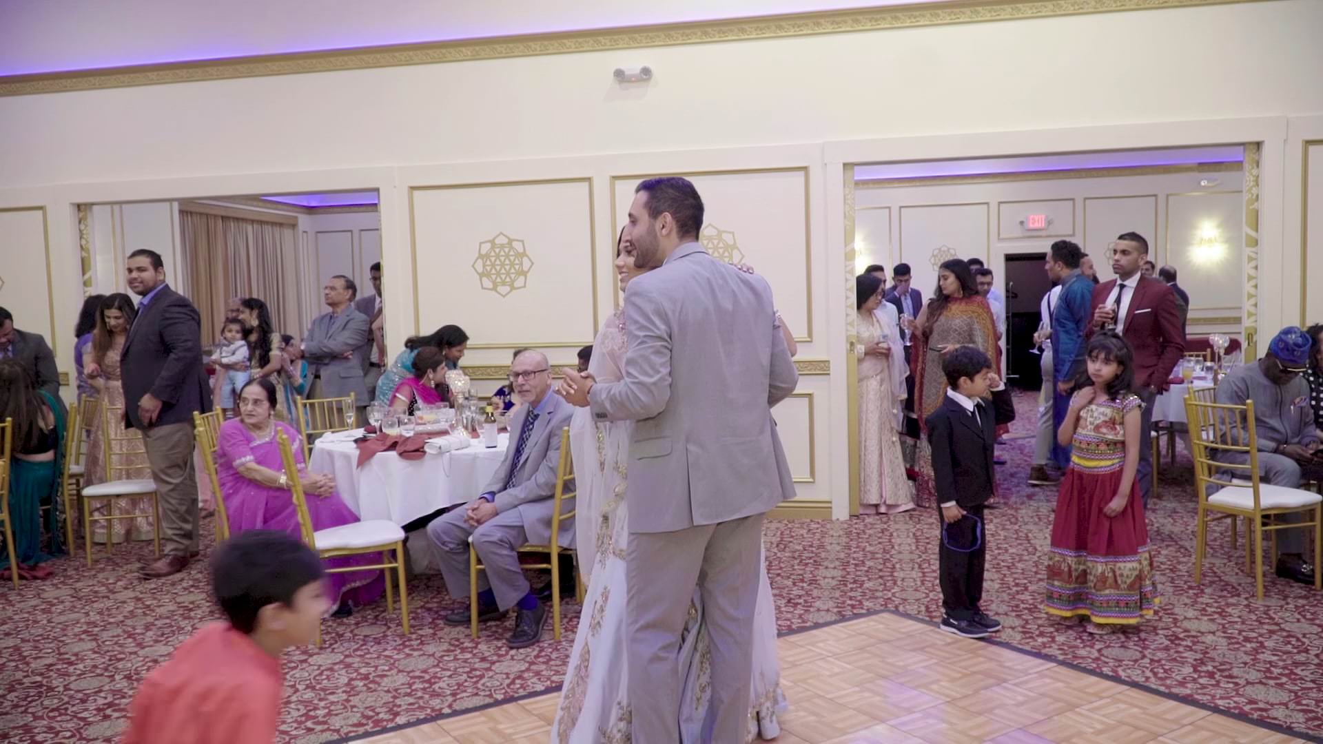 Spice Rack Indian Fusion Restaurant Bar Banquet Franklin Park NJ Engagement | Richa & Krish | Couple Dance
