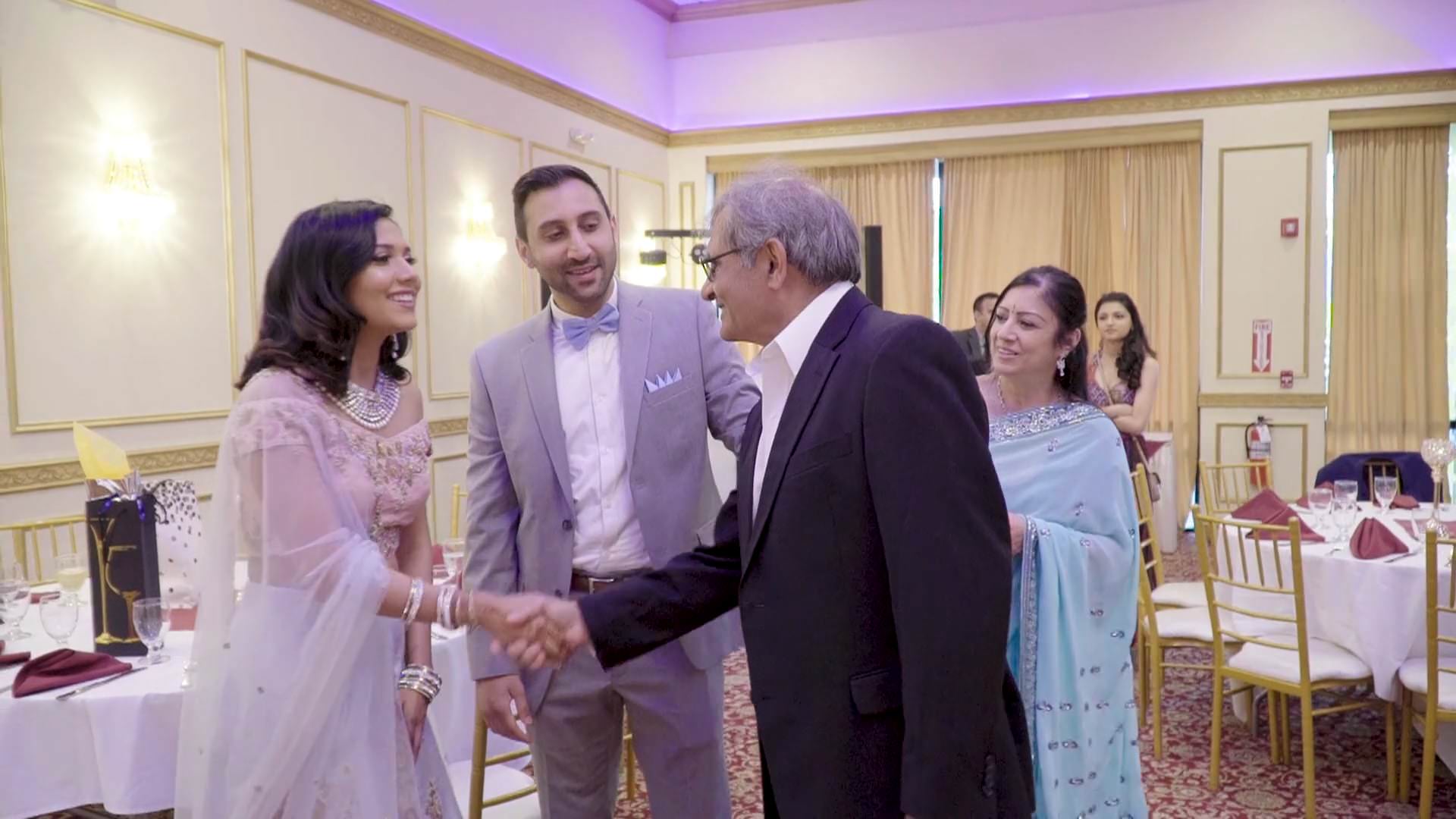 Spice Rack Indian Fusion Restaurant Bar Banquet Franklin Park NJ Engagement | Richa & Krish | Entrance