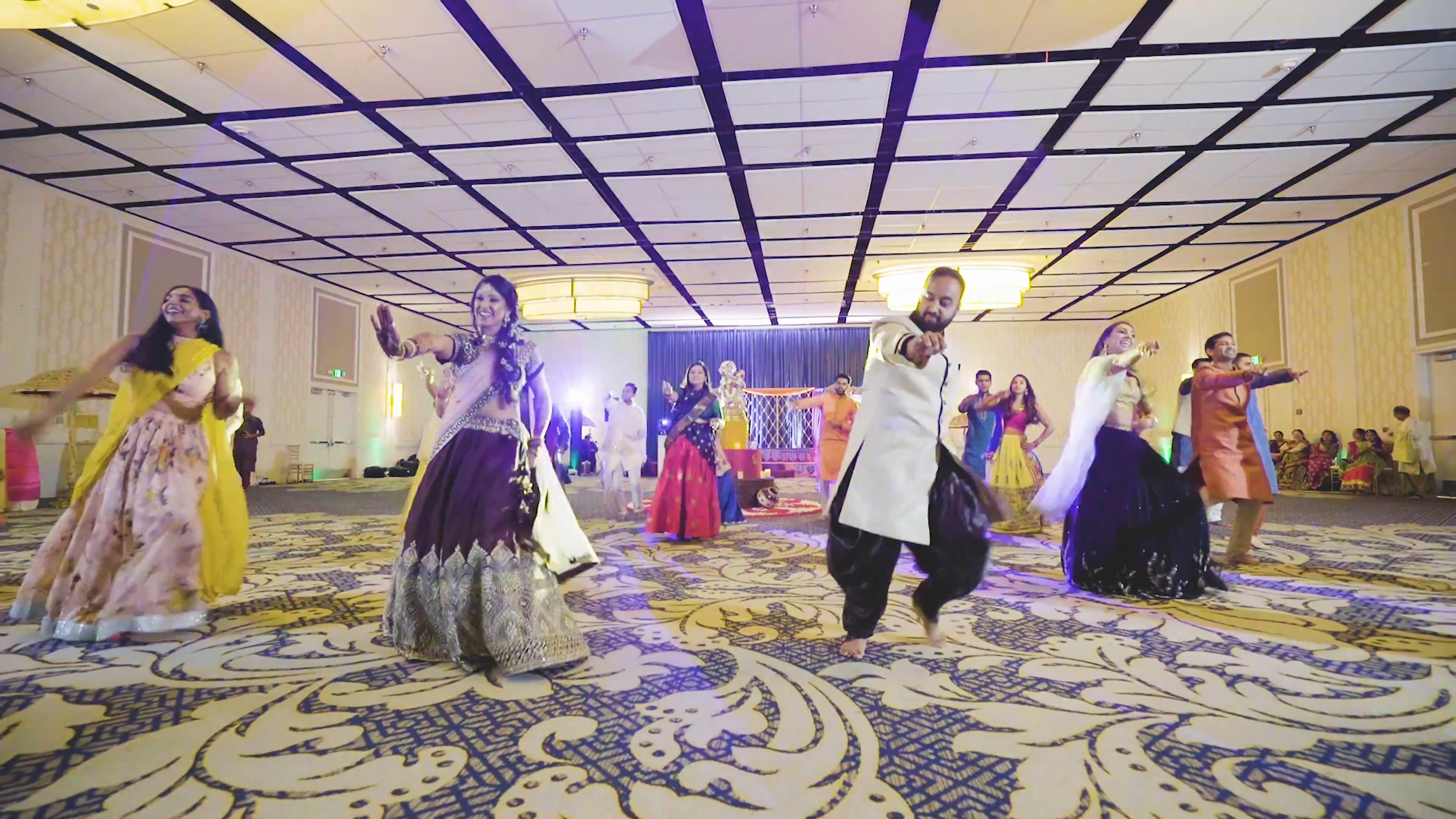Delta Hotels Baltimore Hunt Valley Hindu Wedding | Keyuri & Prit | Bride Friends Garba Dance
