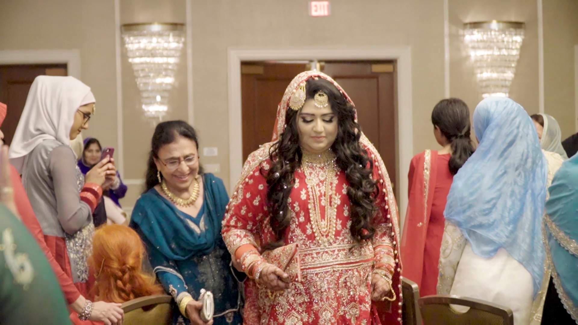 Teaneck Marriott at Glenpointe Teaneck NJ Islamic Wedding | Humera & Ishaq | Grand Entrance