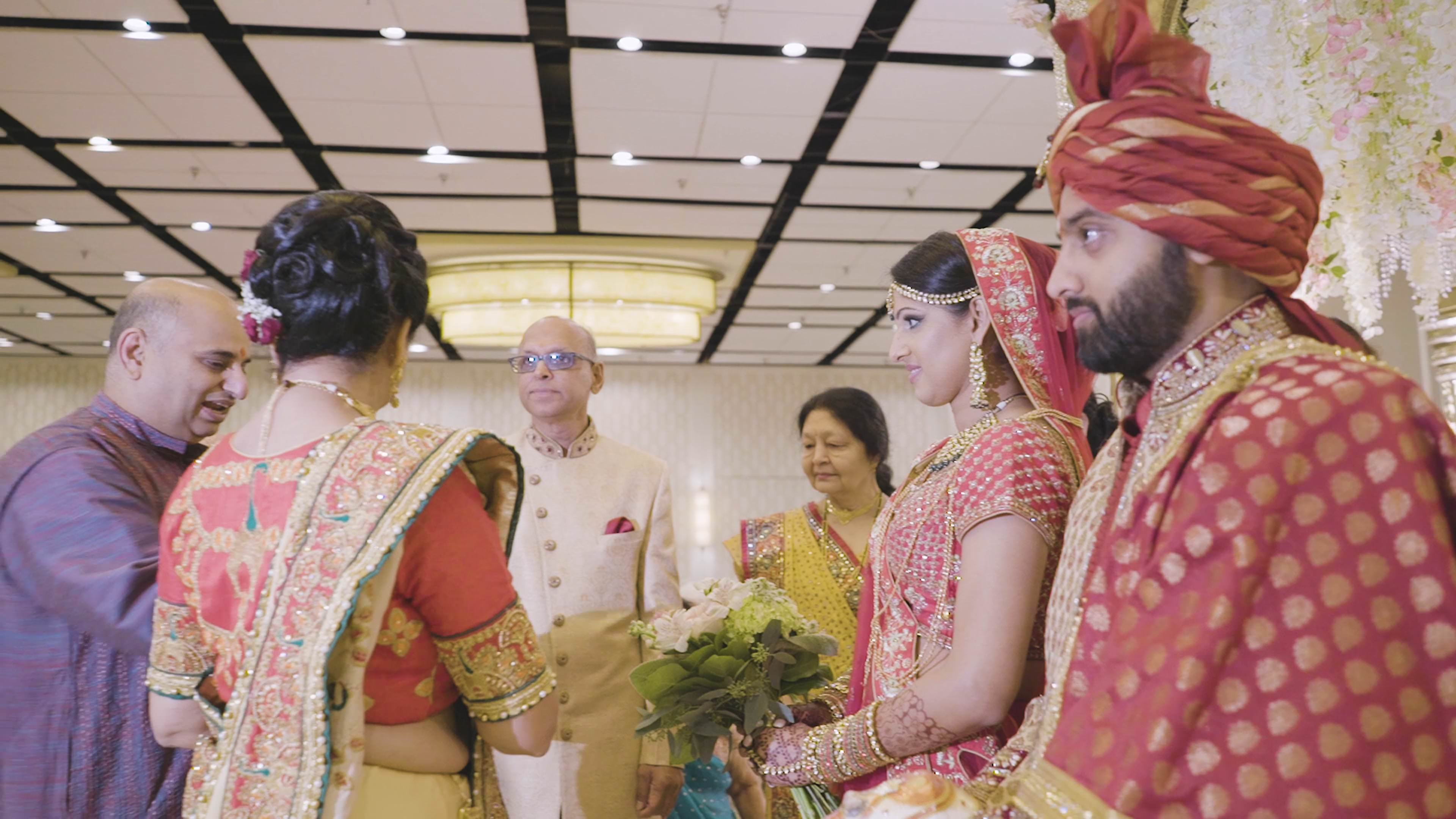 Delta Hotels Baltimore Hunt Valley Hindu Wedding | Keyuri & Prit | Vidaai