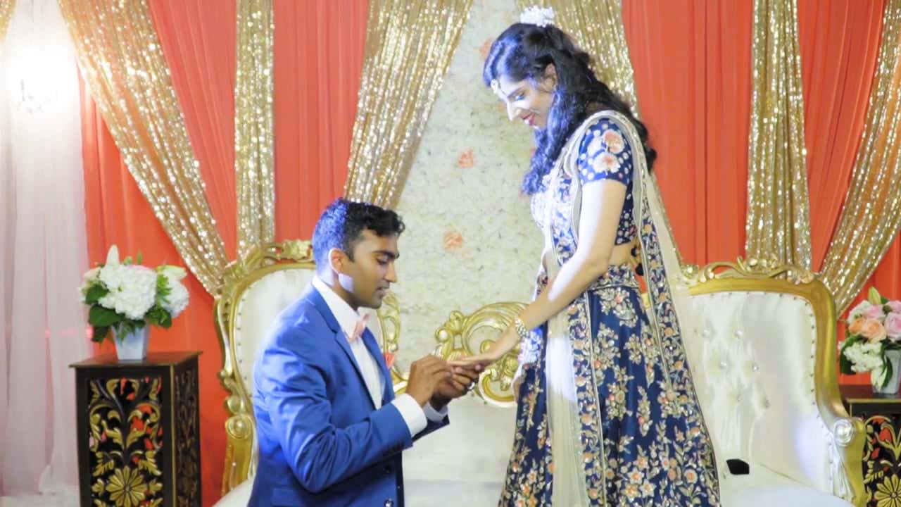 Rasoi 3 Monmouth Junction NJ Engagement | Sonali & Suraj | Ring Ceremony