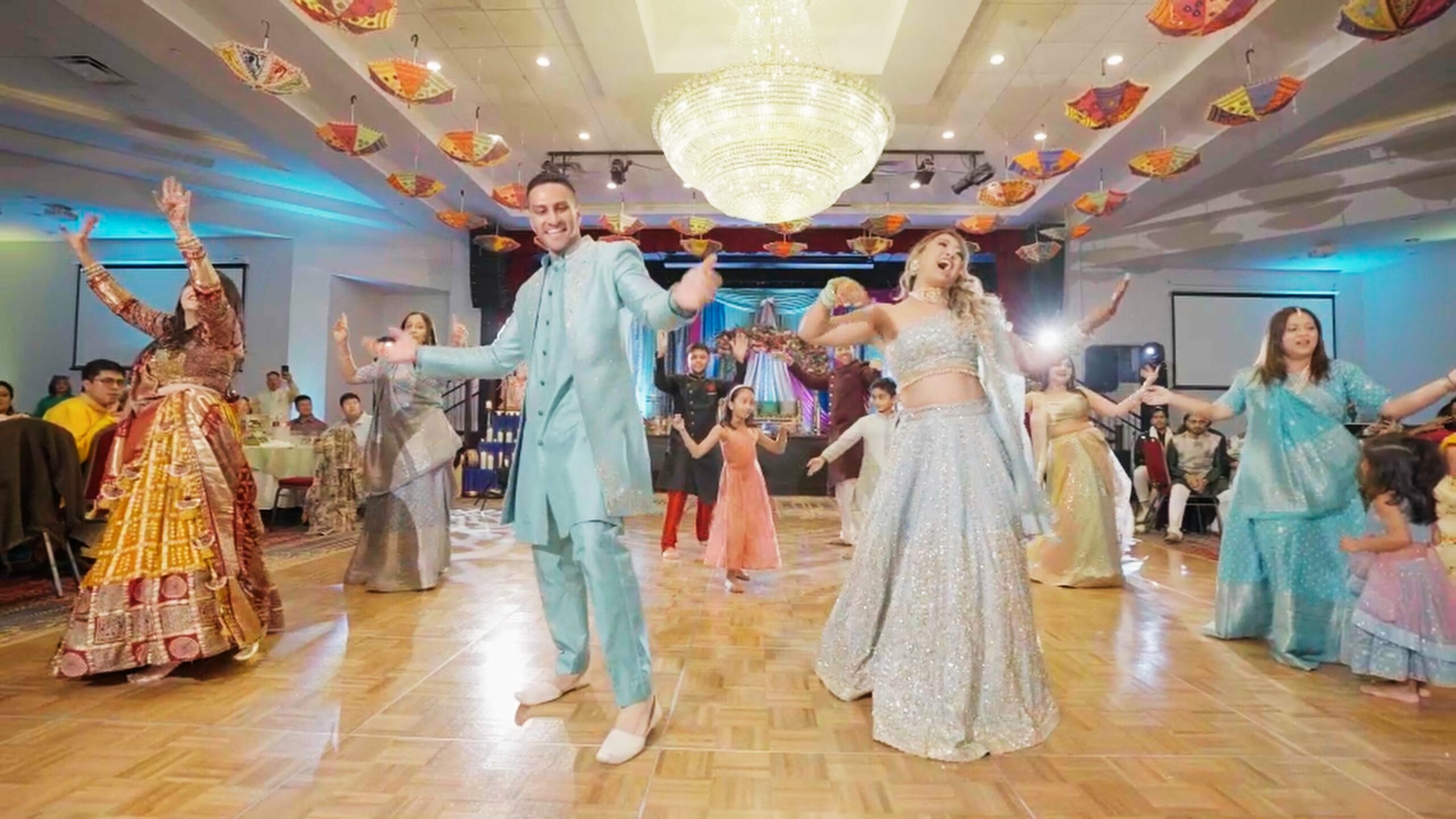Church of St. Joan of Arc Marlton NJ Fusion Wedding | Camille & Rukil | Sangeet Finale Dance