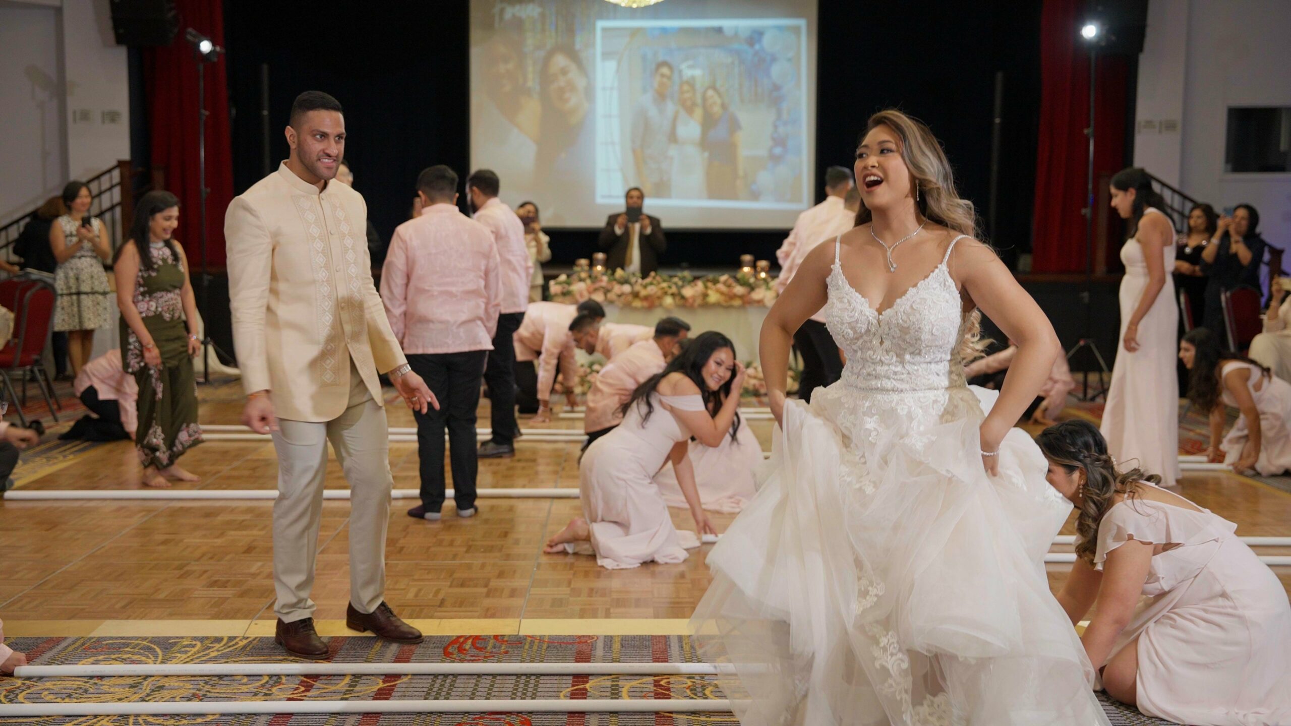 Lucien’s Manor Berlin NJ Fusion Wedding | Camille & Rukil | Tinikling Dance Performance