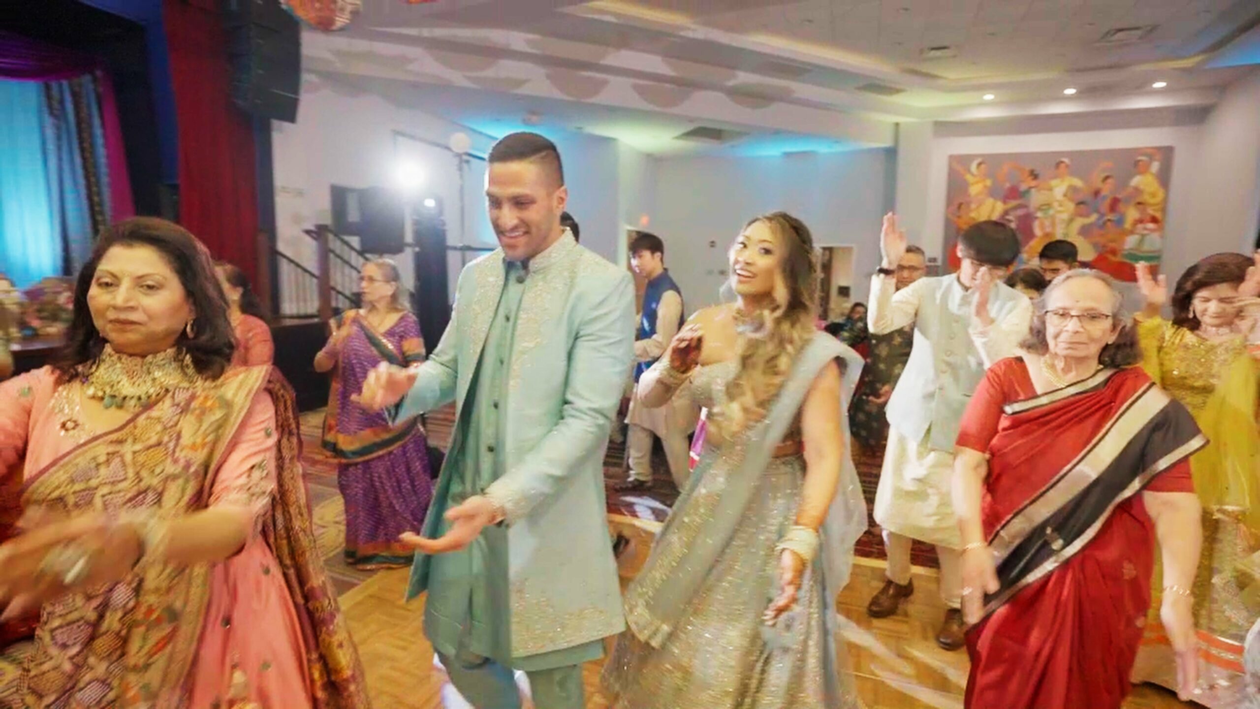 Church of St. Joan of Arc Marlton NJ Fusion Wedding | Camille & Rukil | Garba