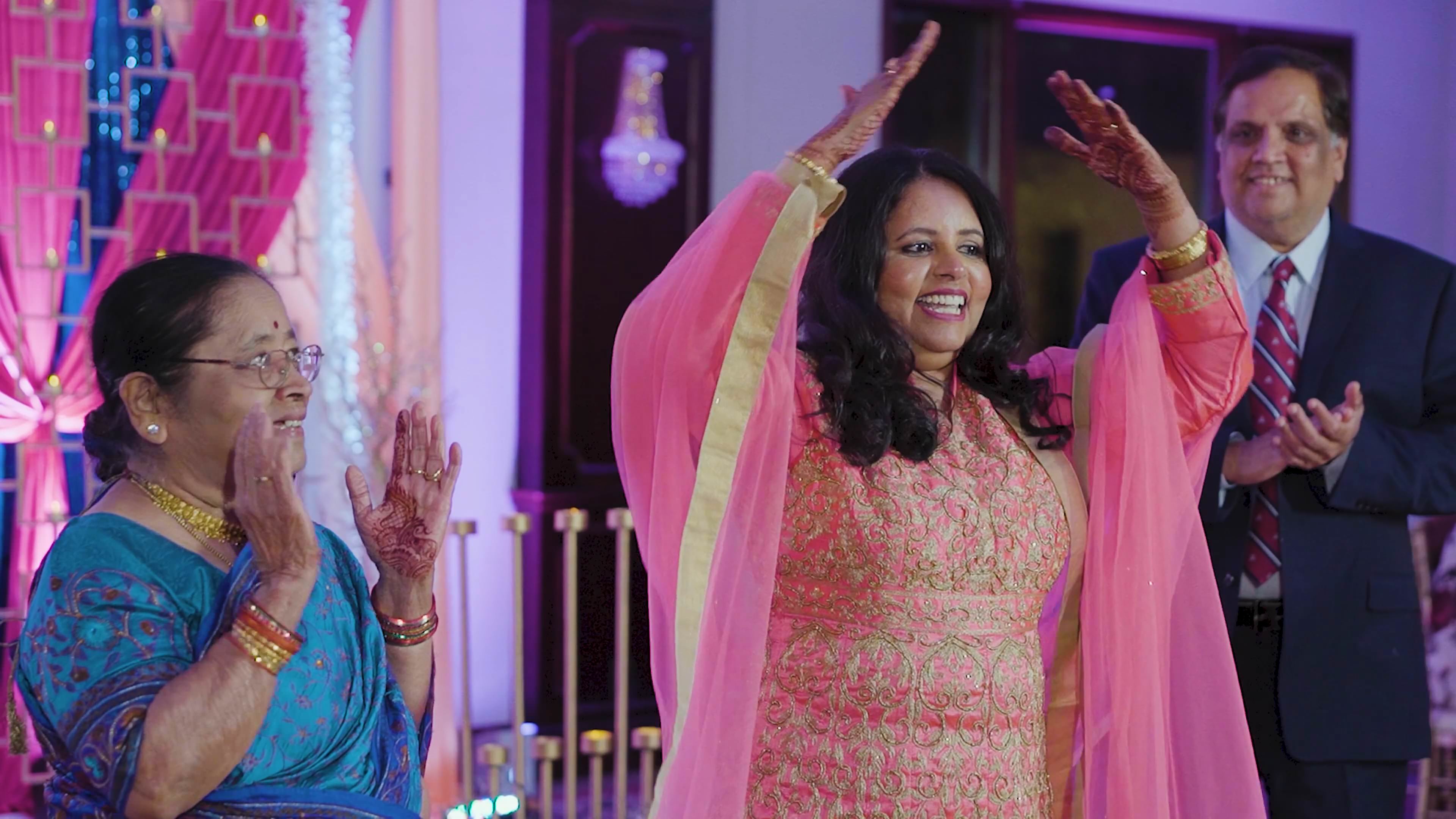 Martinsville Gardens Martinsville NJ South Indian Wedding | Priyanka & Venkatesh | Bride Family Dance