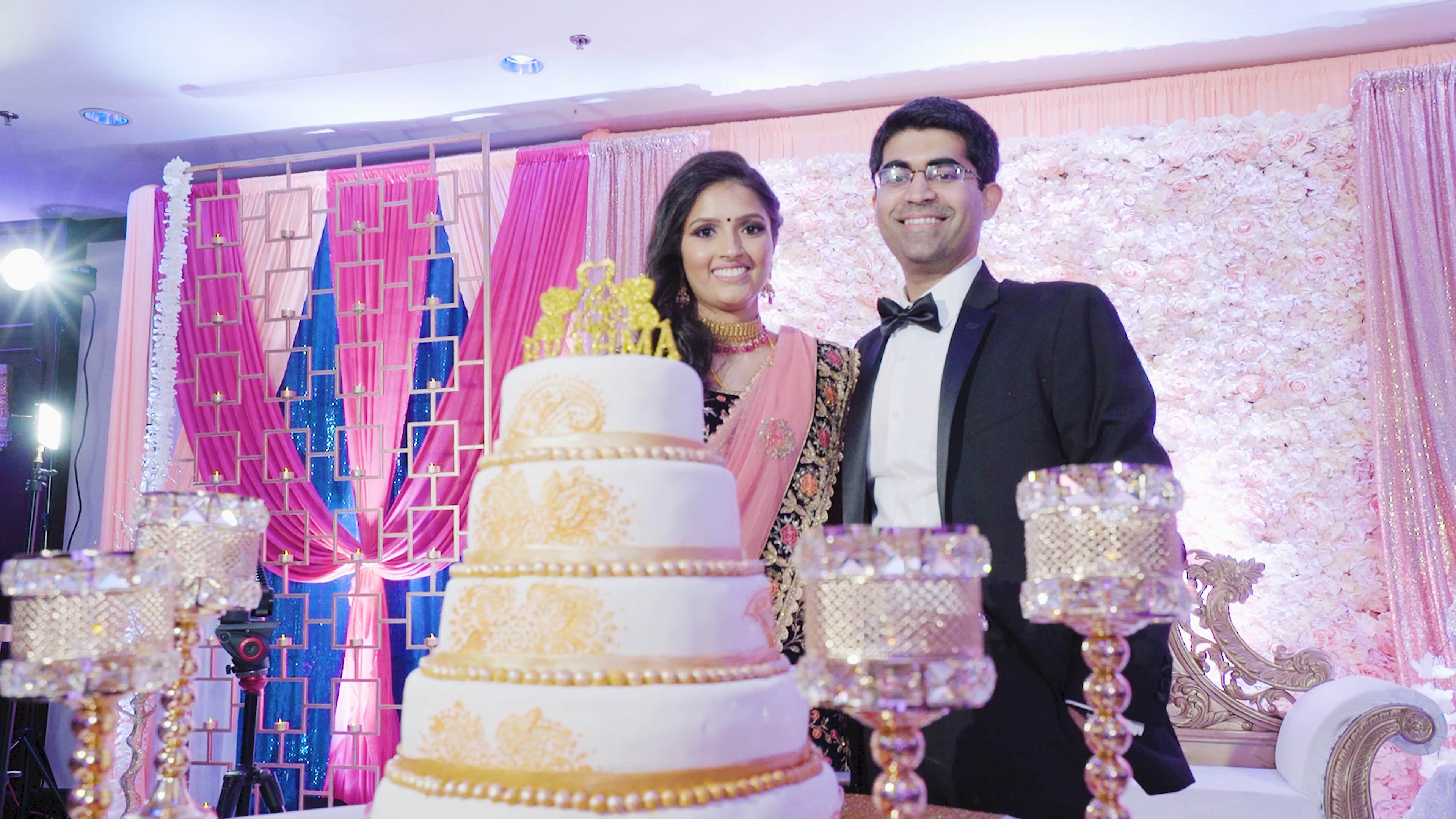 Martinsville Gardens Martinsville NJ South Indian Wedding | Priyanka & Venkatesh | Cake Cutting
