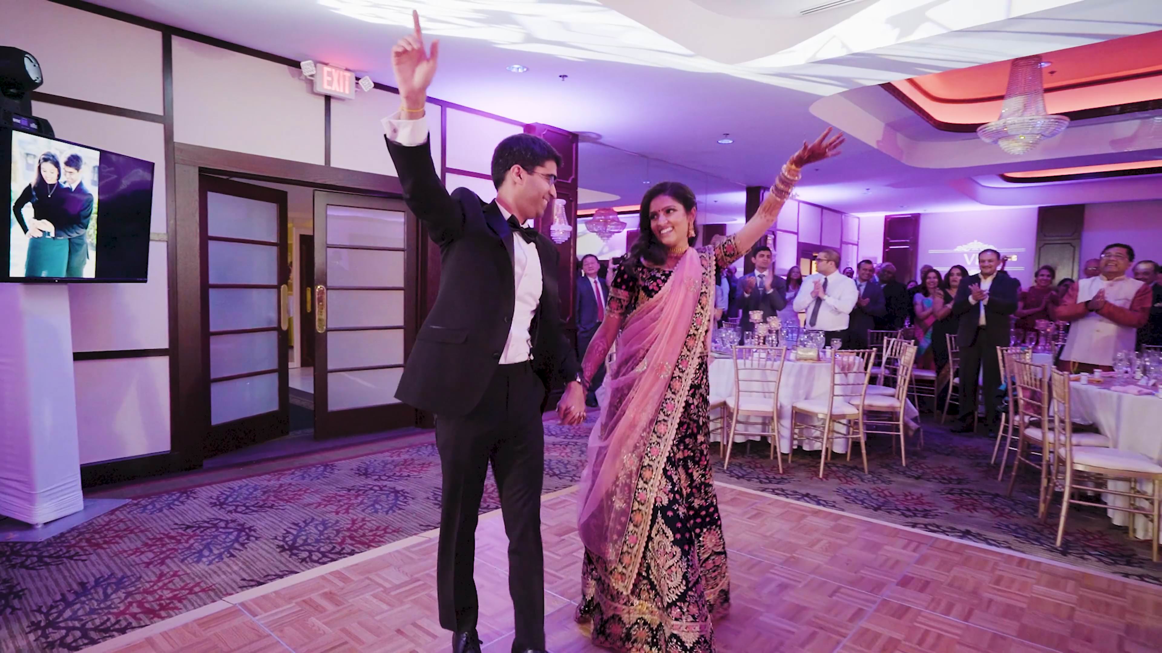 Martinsville Gardens Martinsville NJ South Indian Wedding | Priyanka & Venkatesh | Reception Grand Entrance
