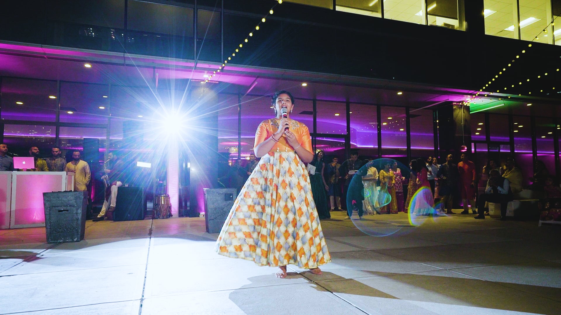 Regions Tower Indianapolis IN Hindu Wedding | Raina & Pawan | Niece Sangeet Singing