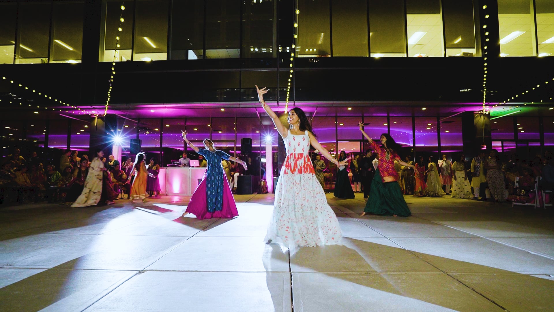 Regions Tower Indianapolis IN Hindu Wedding | Raina & Pawan | Purdue Girls Sangeet Dance