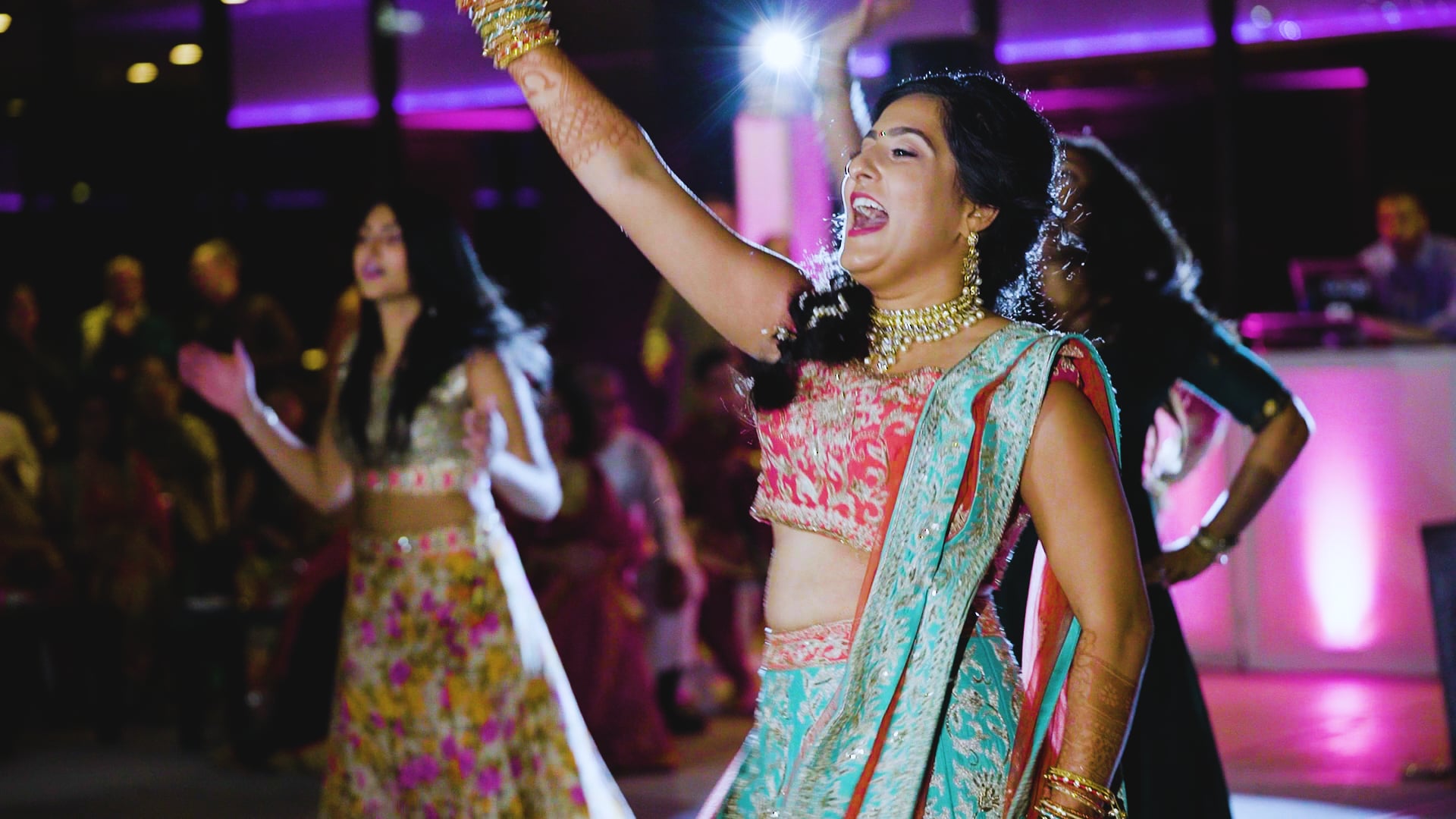 Regions Tower Indianapolis IN Hindu Wedding | Raina & Pawan | Bridesmaids Sangeet Dance