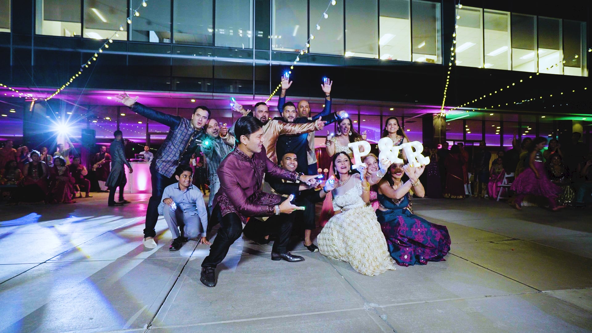 Regions Tower Indianapolis IN Hindu Wedding | Raina & Pawan | Pawan Family and Friends Sangeet Dance
