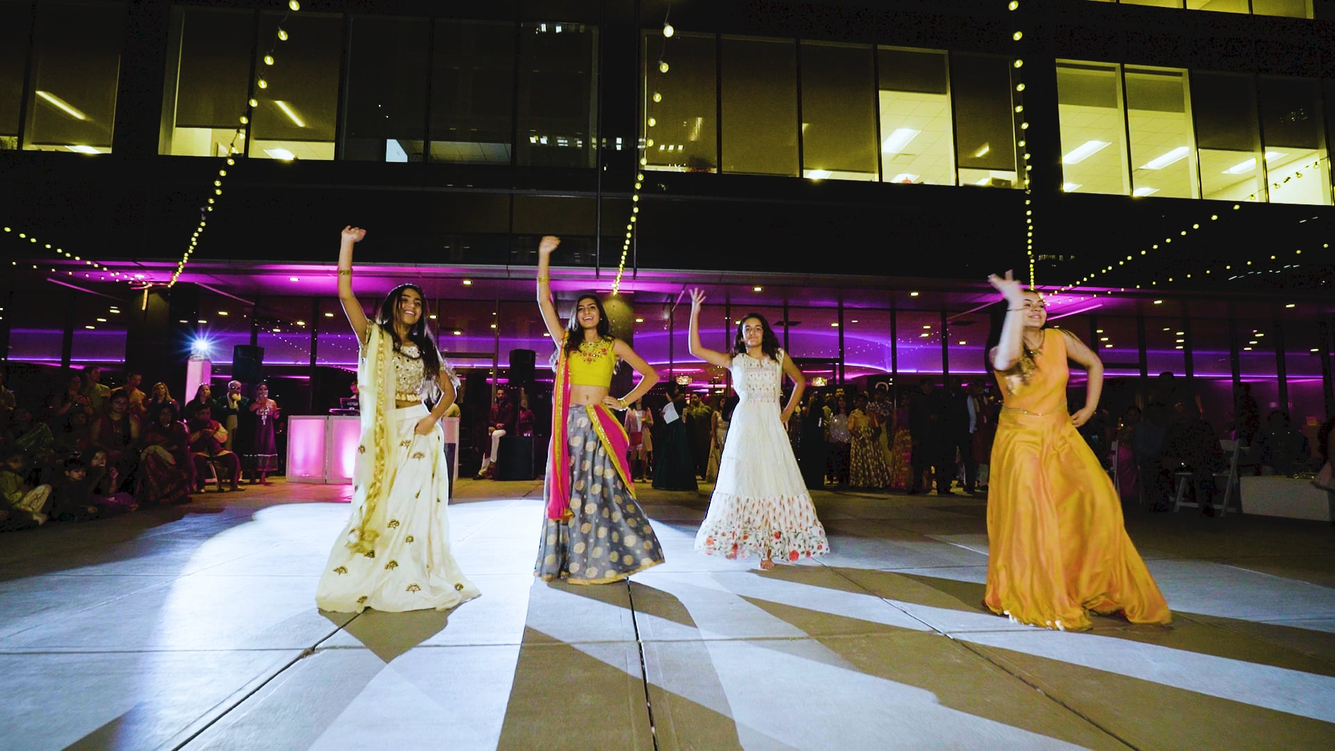 Regions Tower Indianapolis IN Hindu Wedding | Raina & Pawan | Raina Cousins Sangeet Dance