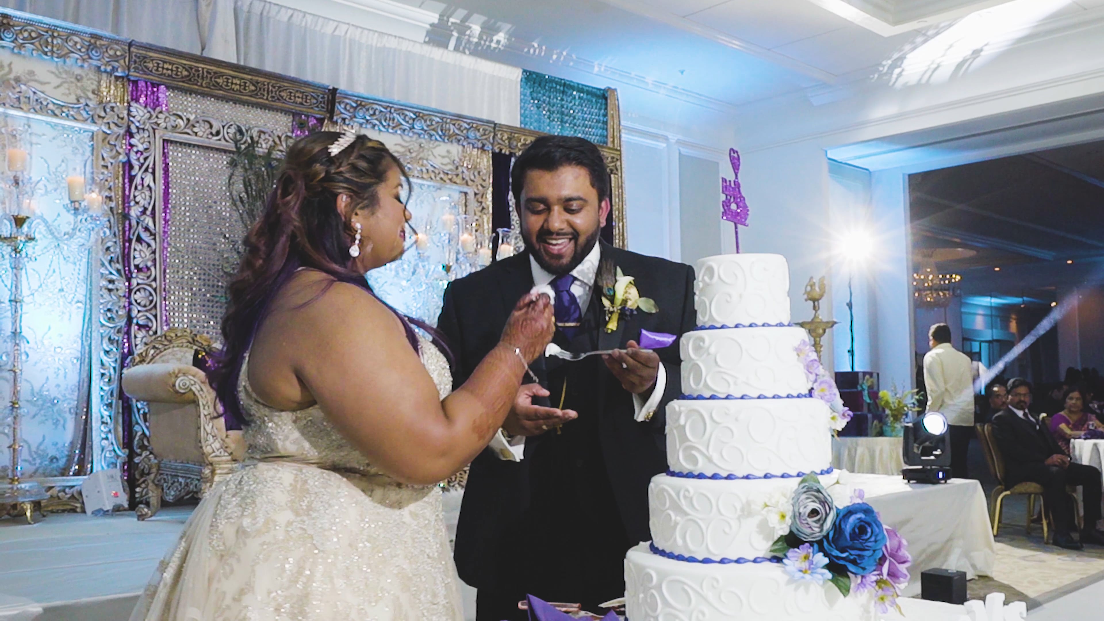 Hilton Philadelphia City Avenue Philadelphia PA Syrian Orthodox Wedding | Sona & Boby | Cake Cutting