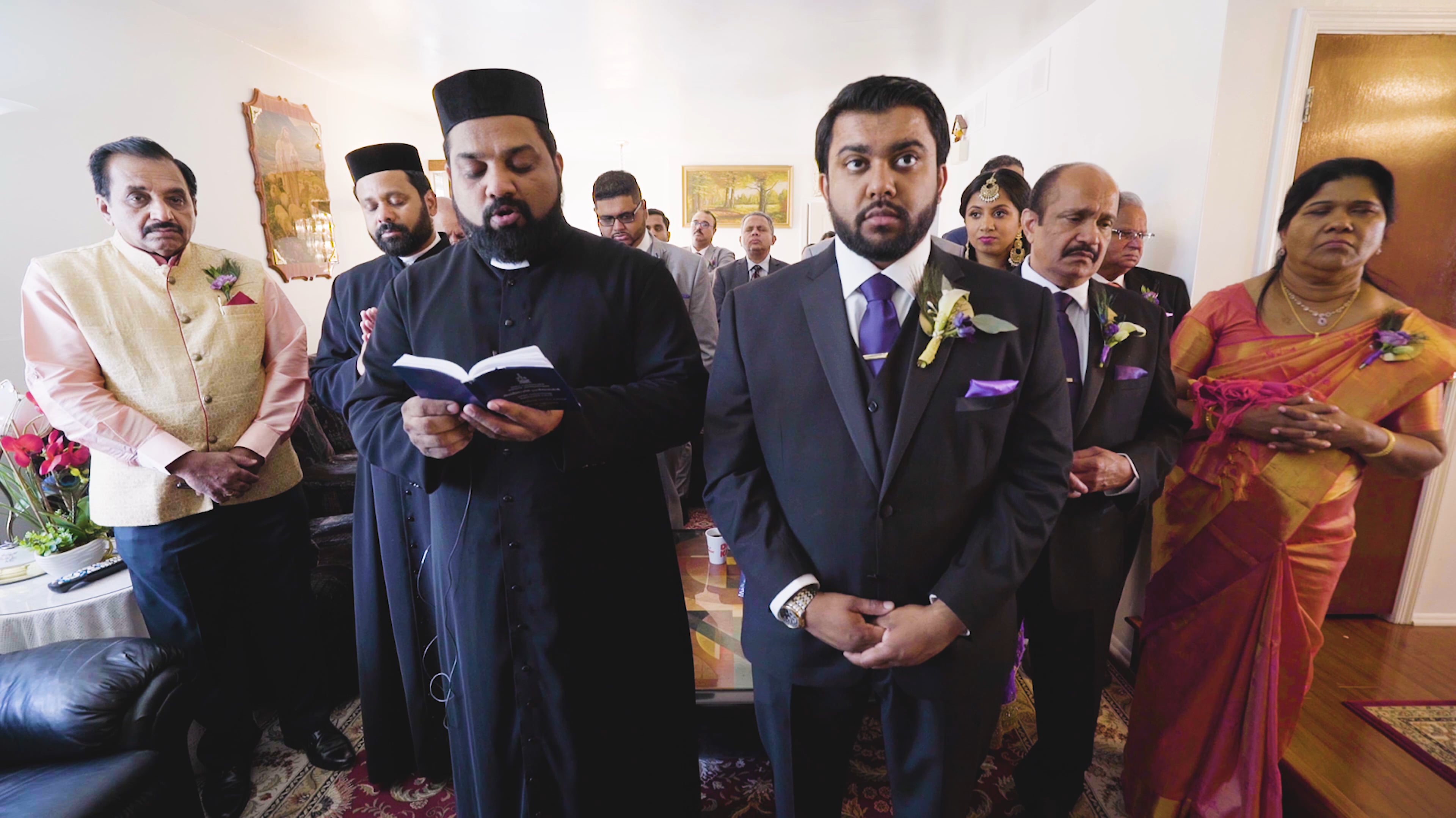 Hilton Philadelphia City Avenue Philadelphia PA Syrian Orthodox Wedding | Sona & Boby | Groom Prayer