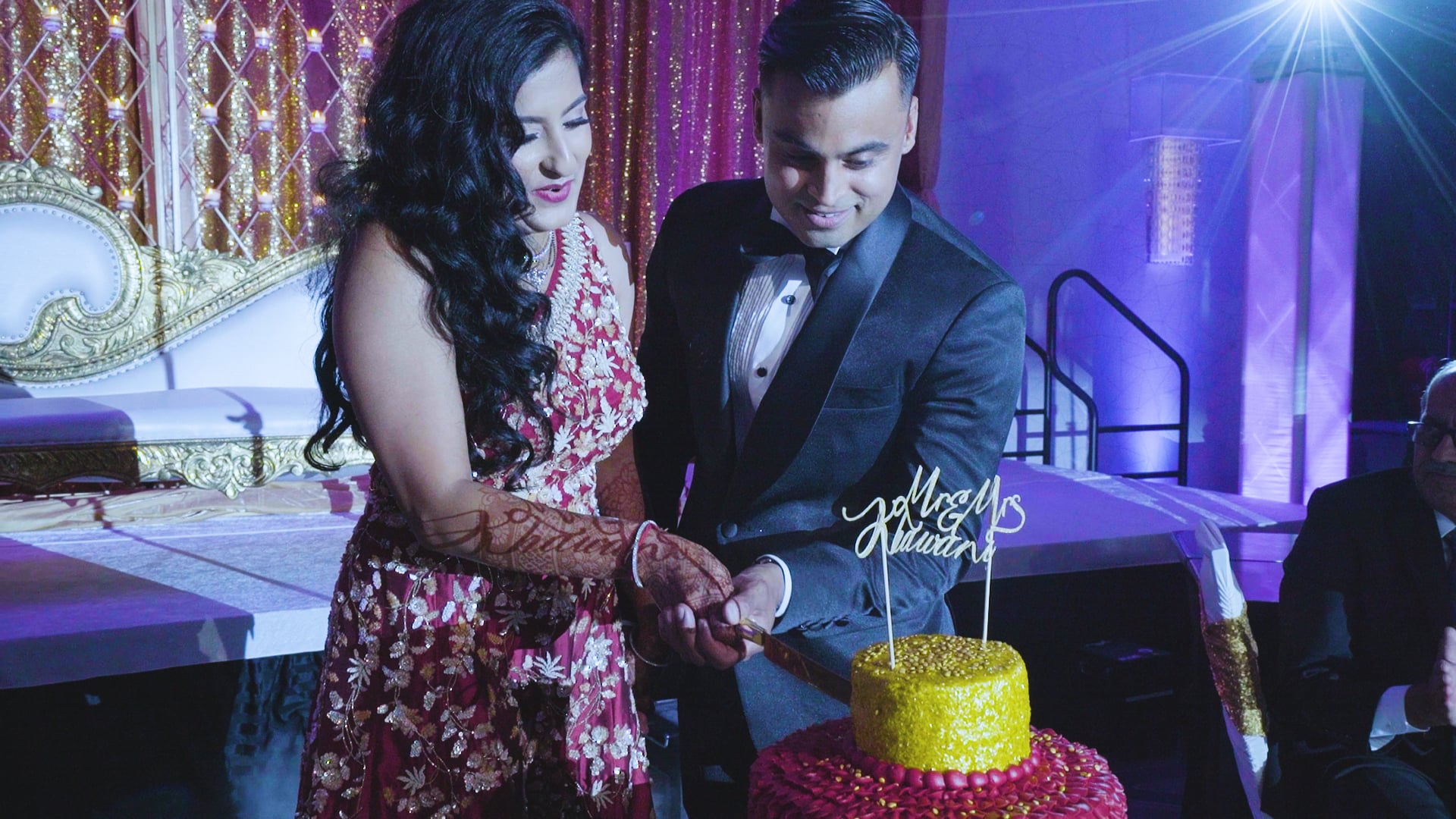 Sheraton Indianapolis City Centre Hotel Indianapolis IN Hindu Wedding | Raina & Pawan | Cake Cutting