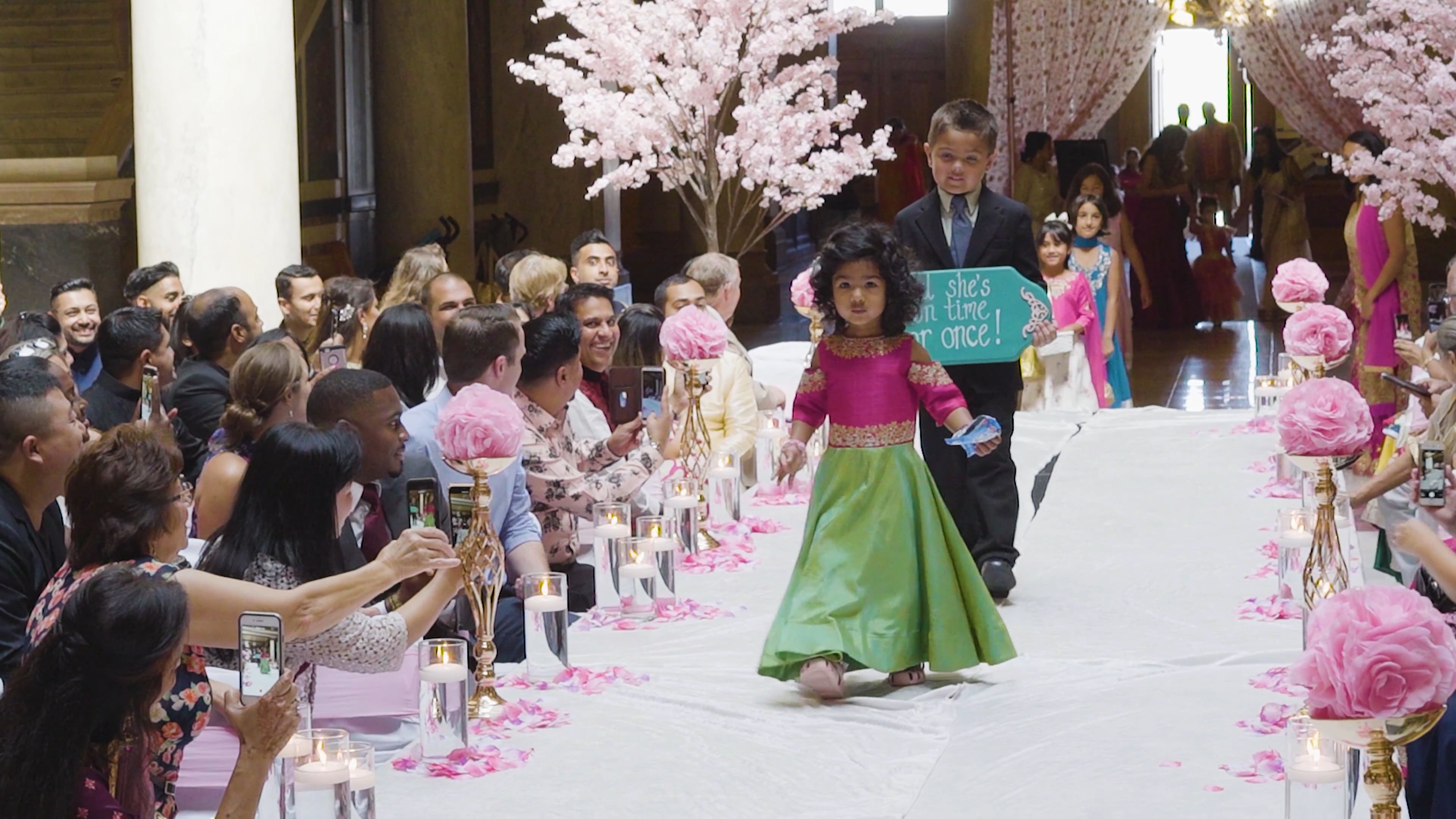 Sheraton Indianapolis City Centre Hotel Indianapolis IN Hindu Wedding | Raina & Pawan | Children’s Entrance