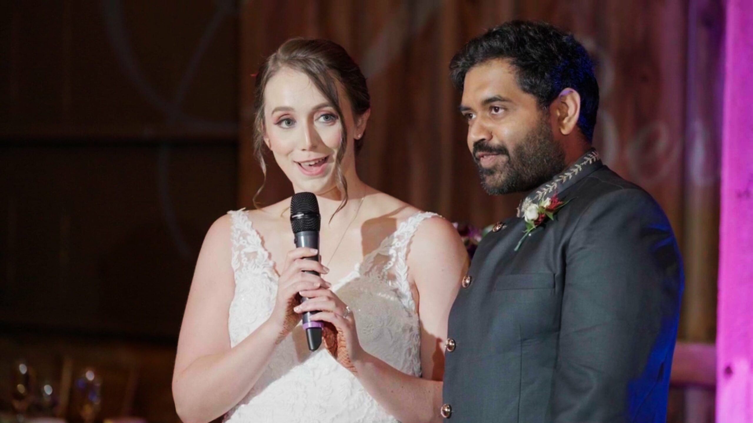 Riverside on the Potomac Leesburg VA Fusion Wedding | Beverly & Jayanth | Bride Speech