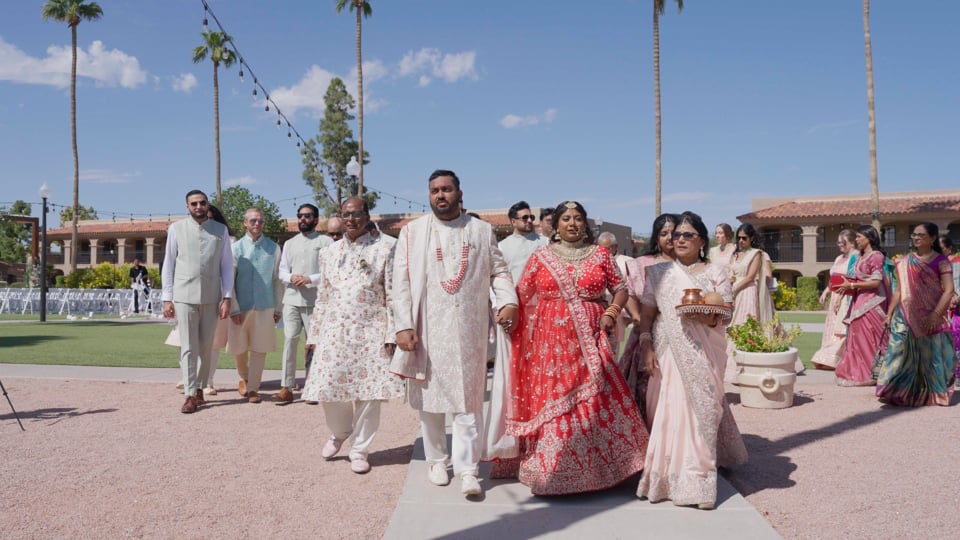 The Scottsdale Plaza Resort & Villas Paradise Valley AZ Hindu Wedding | Anjali & Suraj | Vidaai