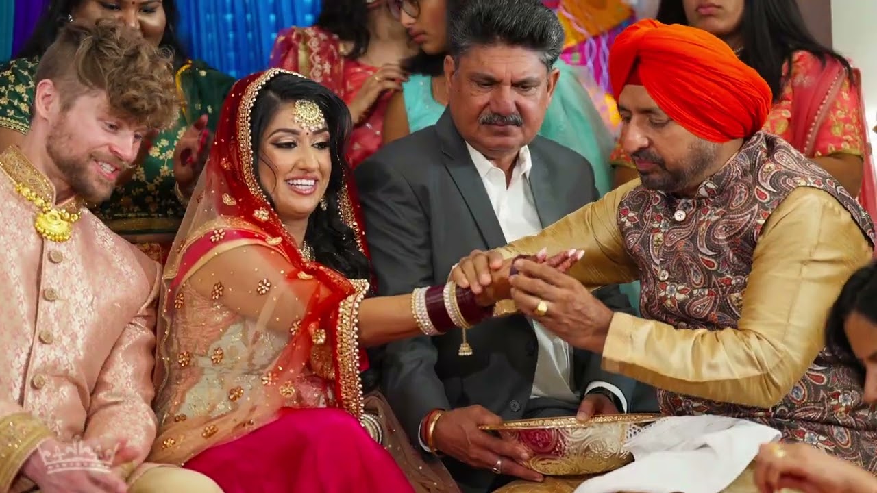 Raj Khalsa Gurdwara Sterling VA Sikh Wedding | Loveena & Shea | Sangeet Program